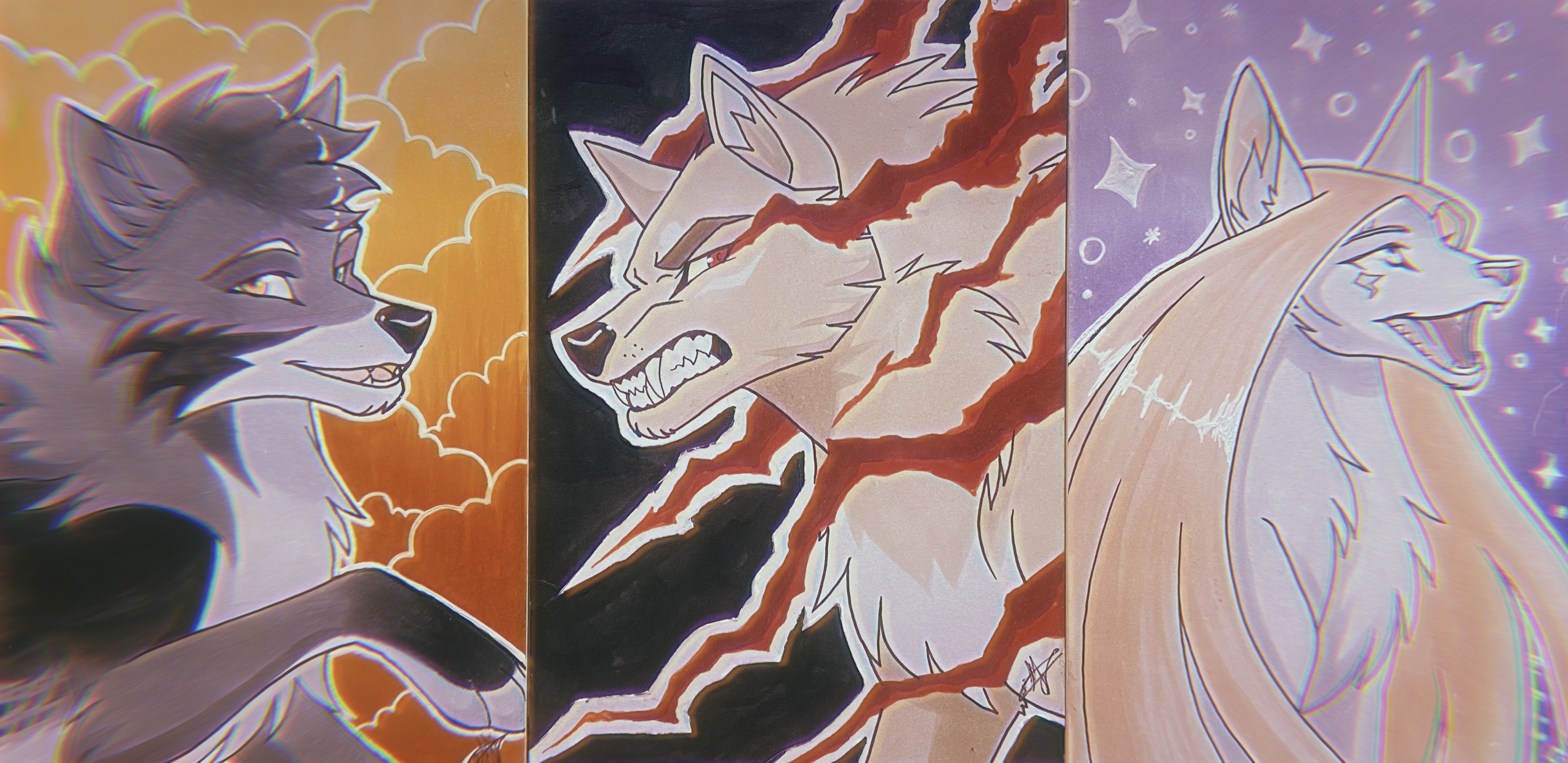 Anime Fire Wolf Wallpapers