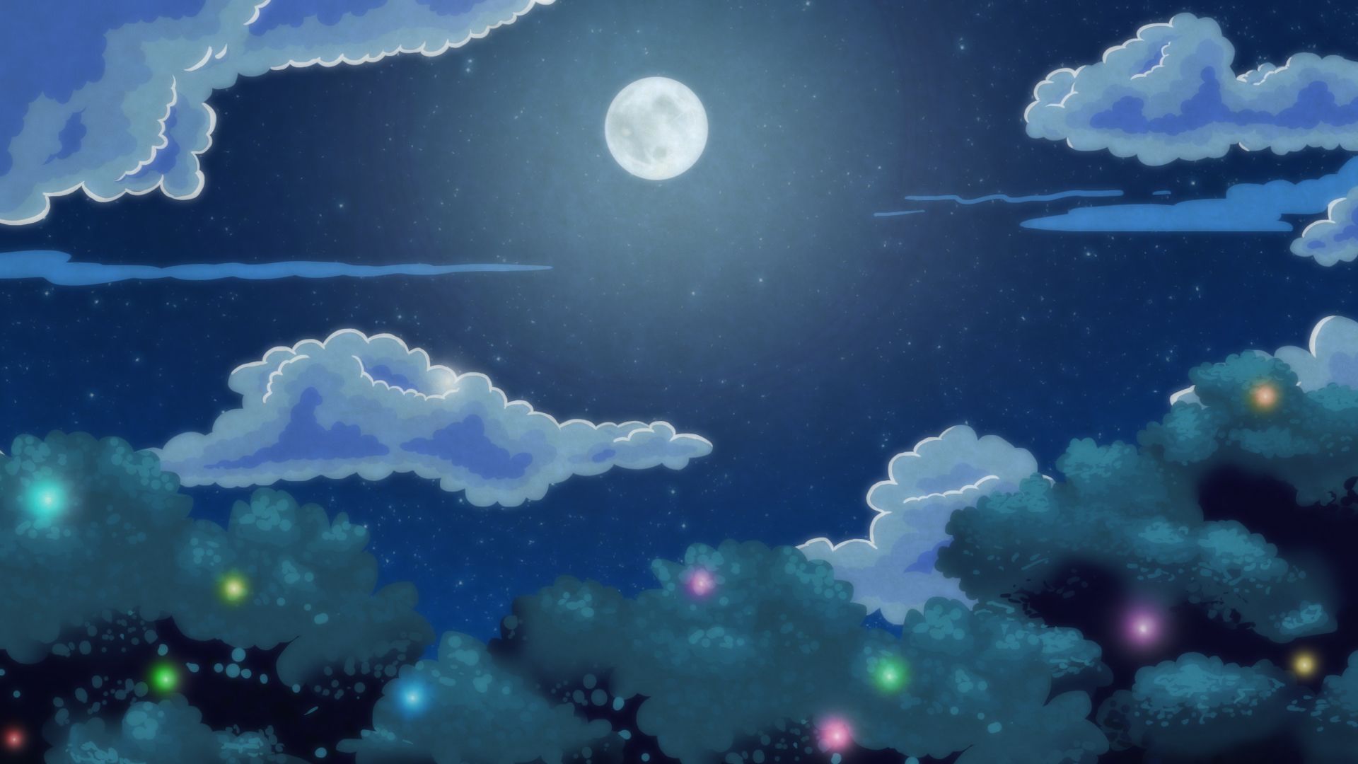 Anime Forest At Night Wallpapers