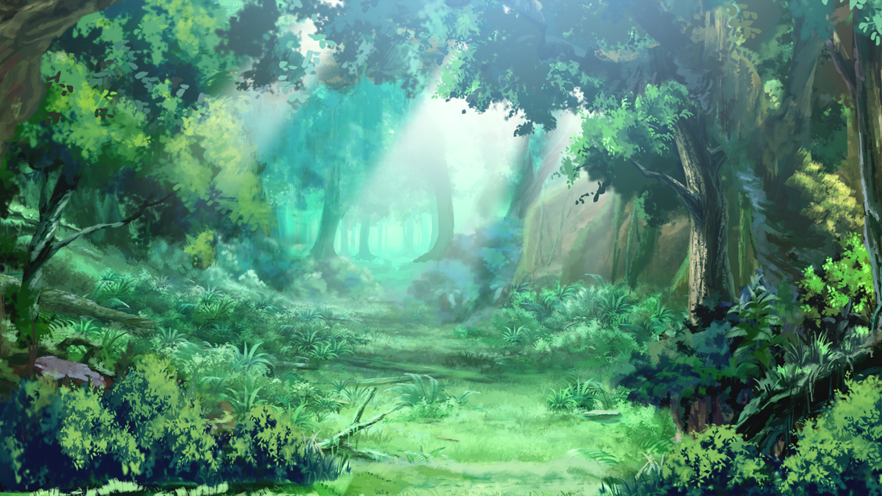 Anime Forest Background