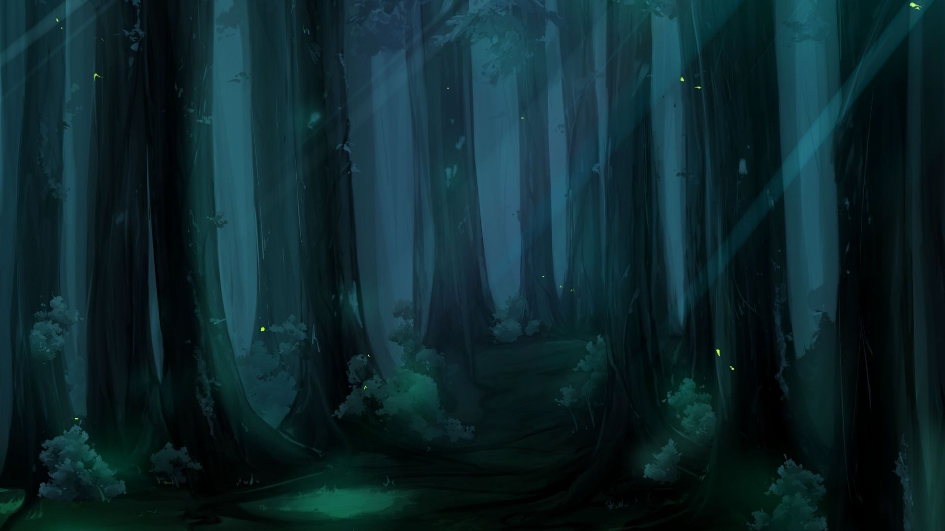 Anime Forest Background