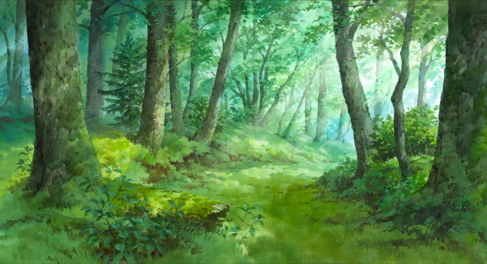 Anime Forest Background