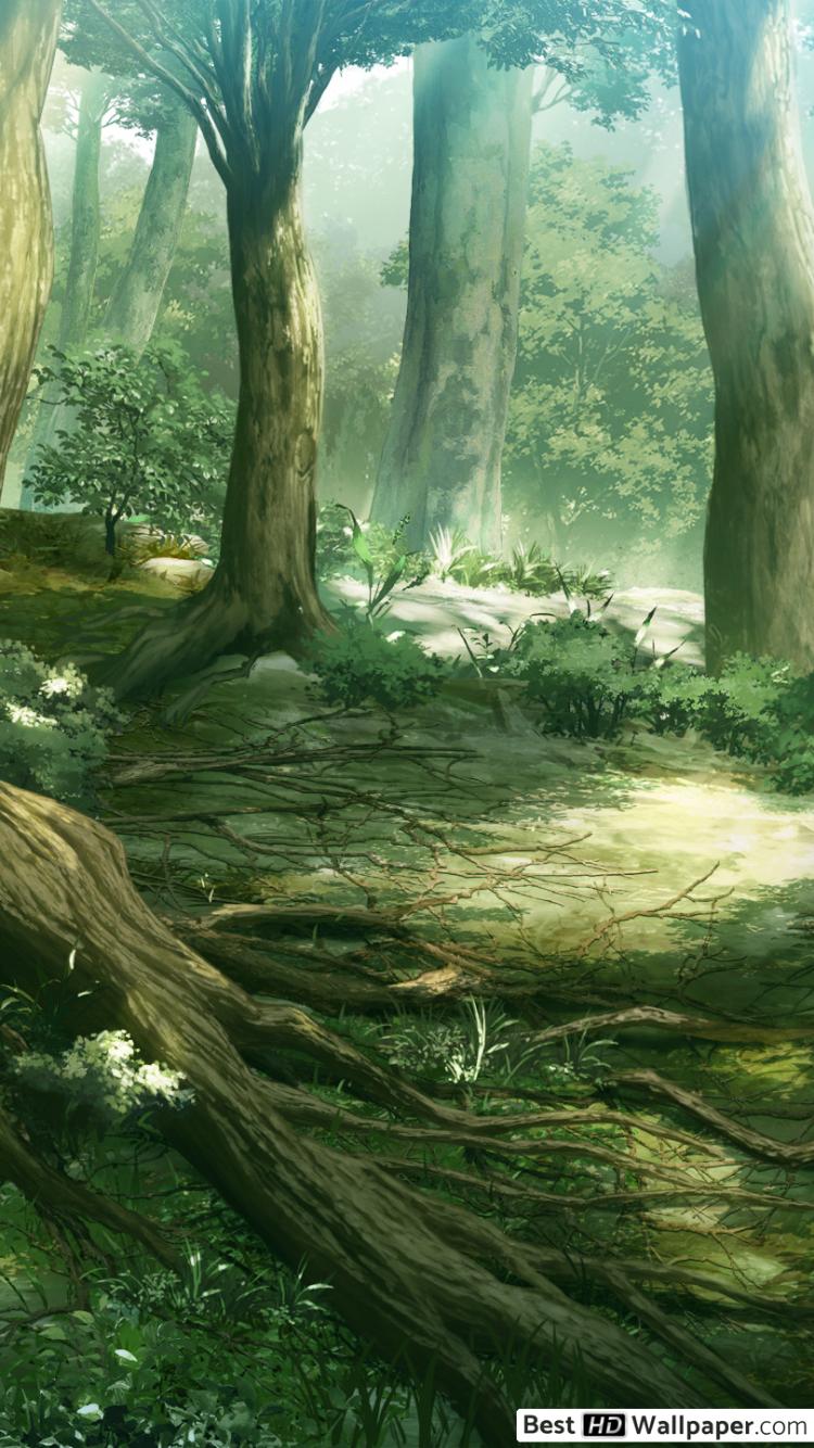 Anime Forest Background