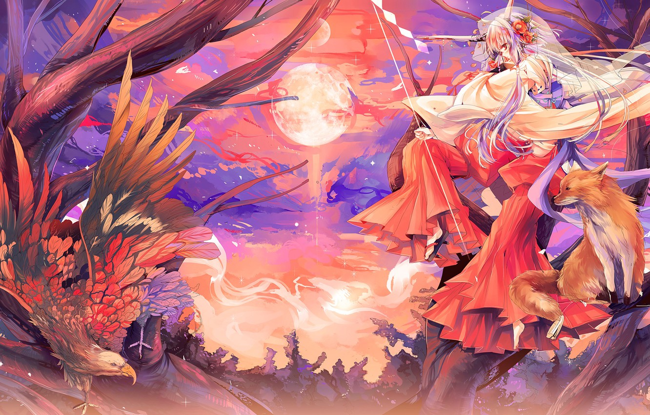 Anime Fox Spirit Girl Wallpapers