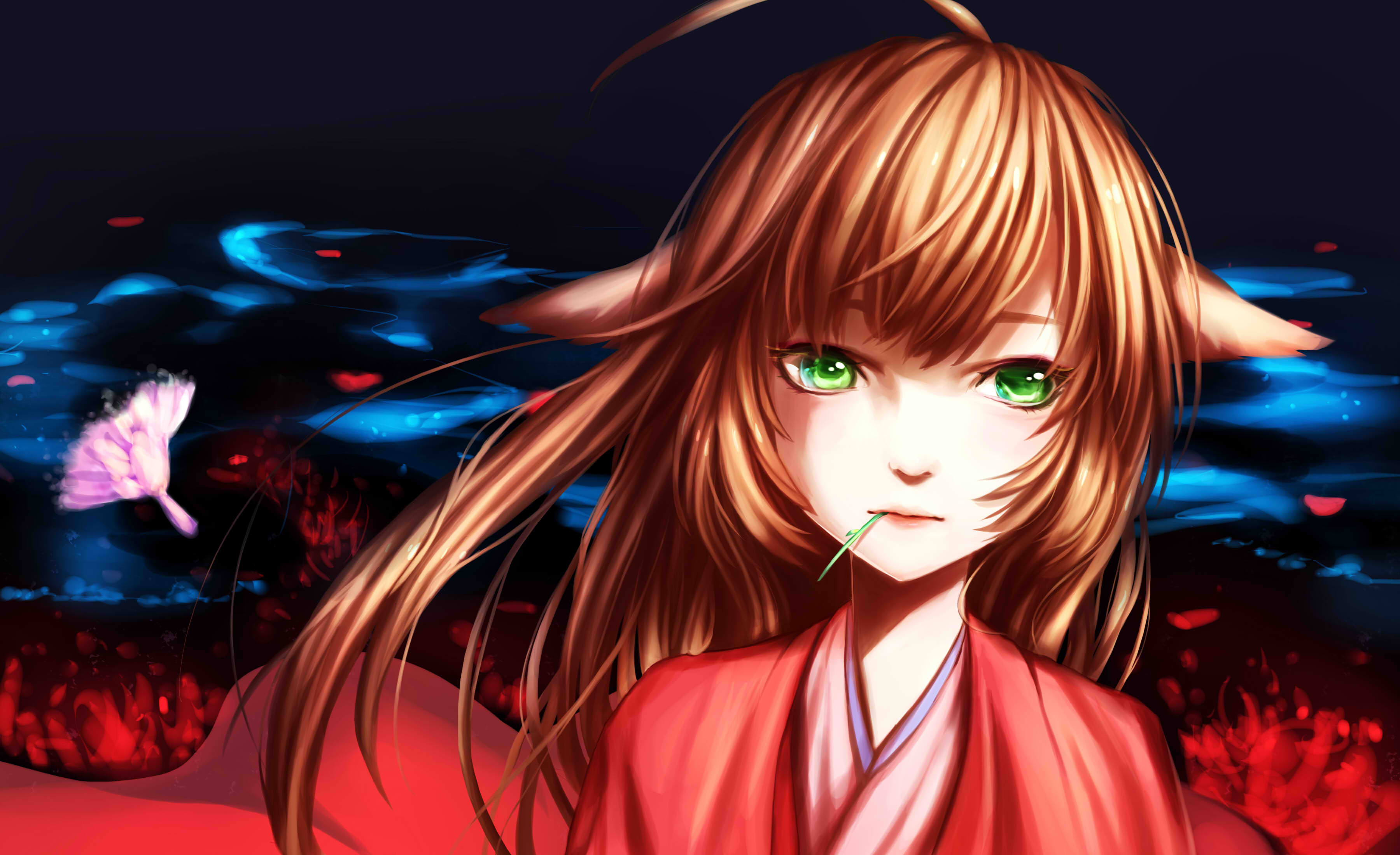 Anime Fox Spirit Girl Wallpapers