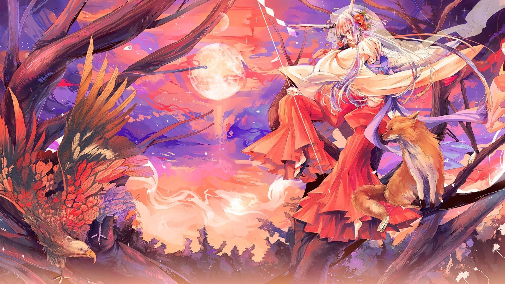 Anime Fox Spirit Girl Wallpapers