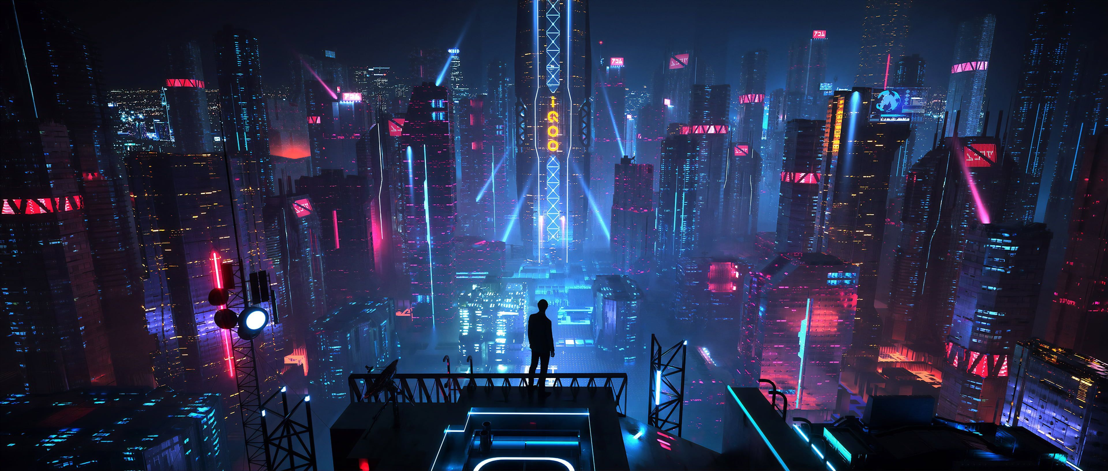 Anime Futuristic City Wallpapers