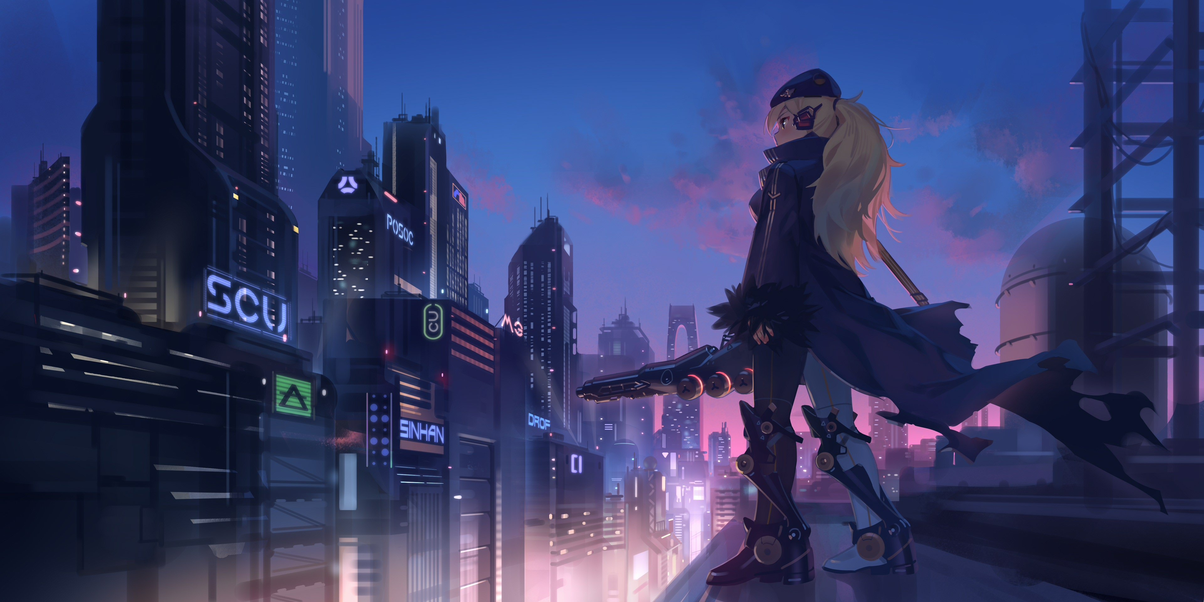 Anime Futuristic City Wallpapers