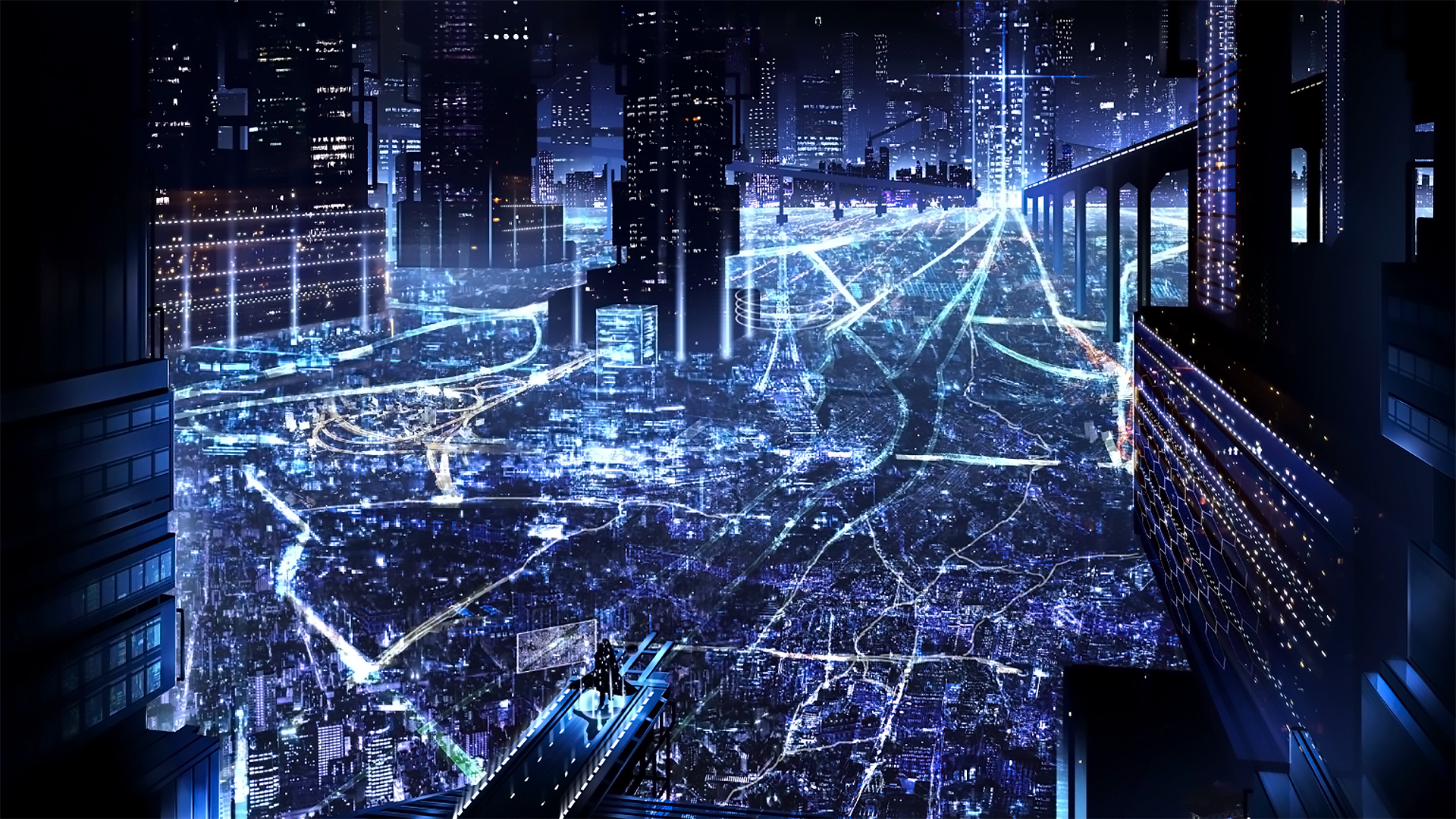 Anime Futuristic City Wallpapers