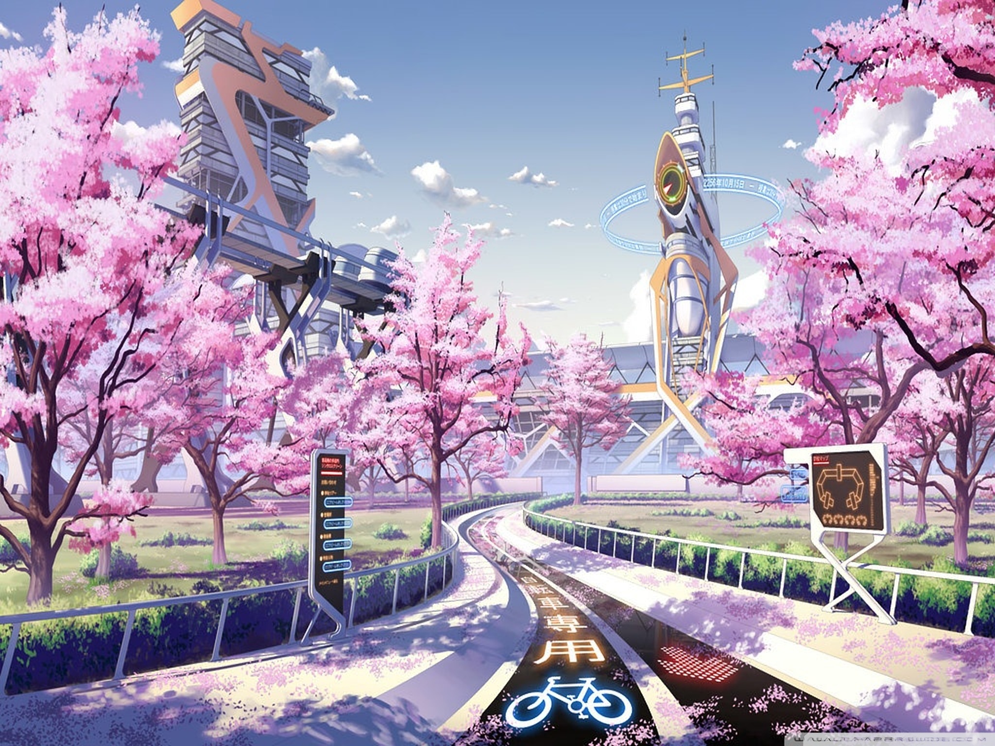 Anime Futuristic Scenery Wallpapers