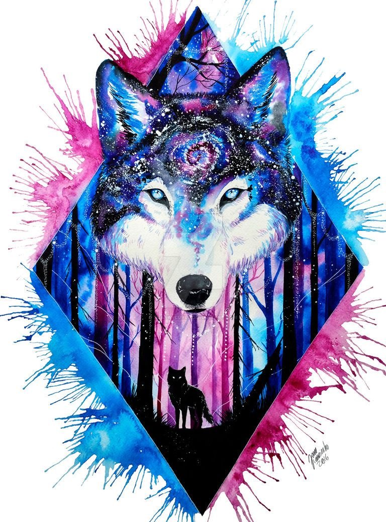 Anime Galaxy Wolf Wallpapers