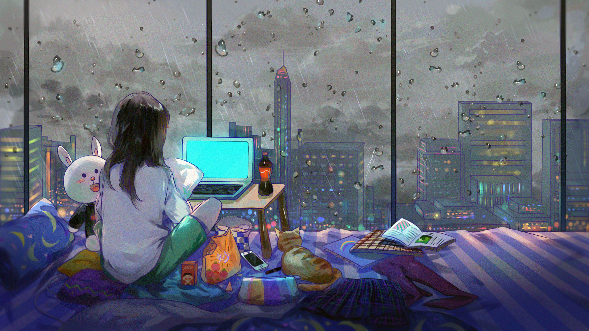 Anime Gamer Room Wallpapers