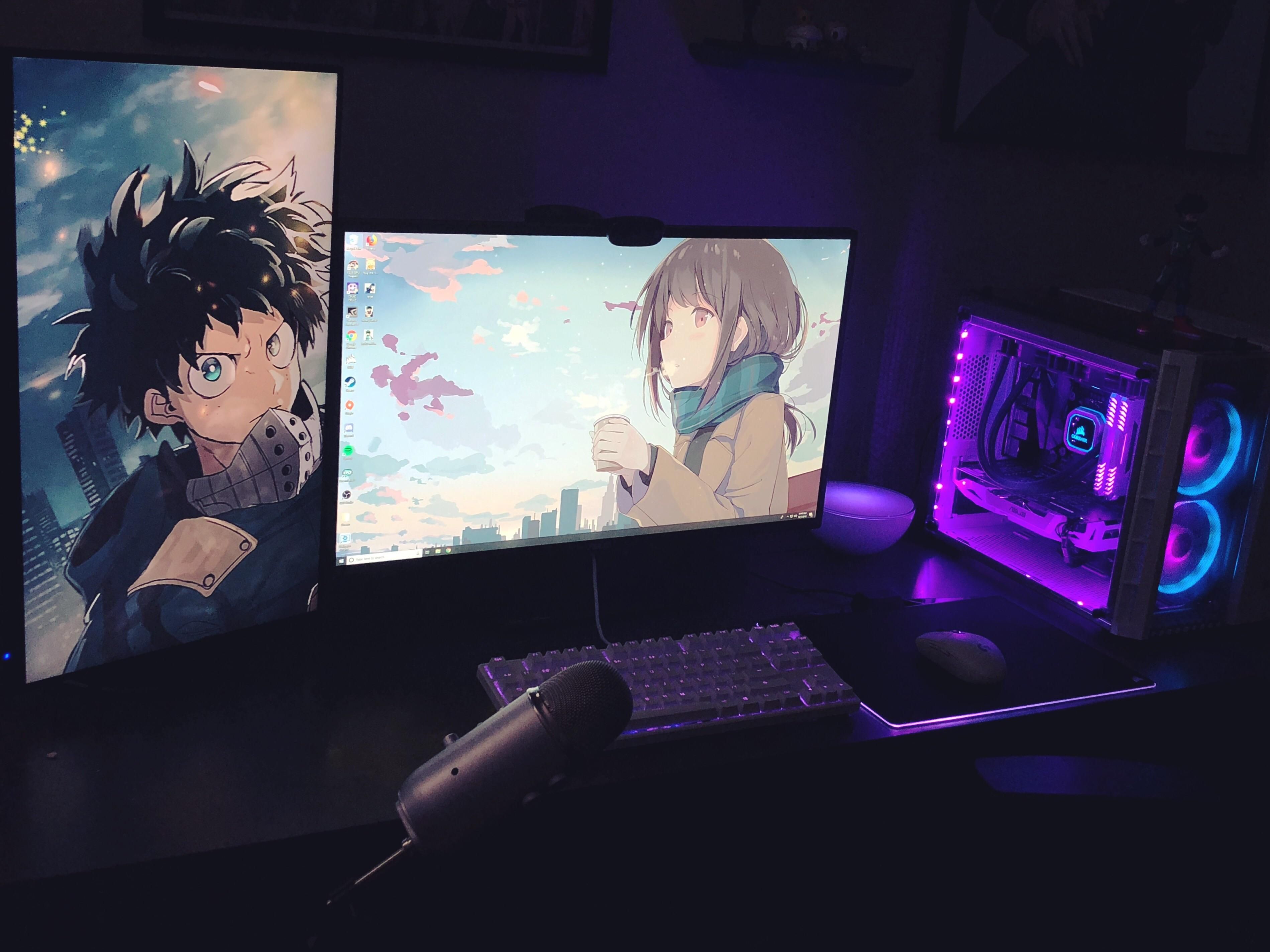 Anime Gamer Room Wallpapers