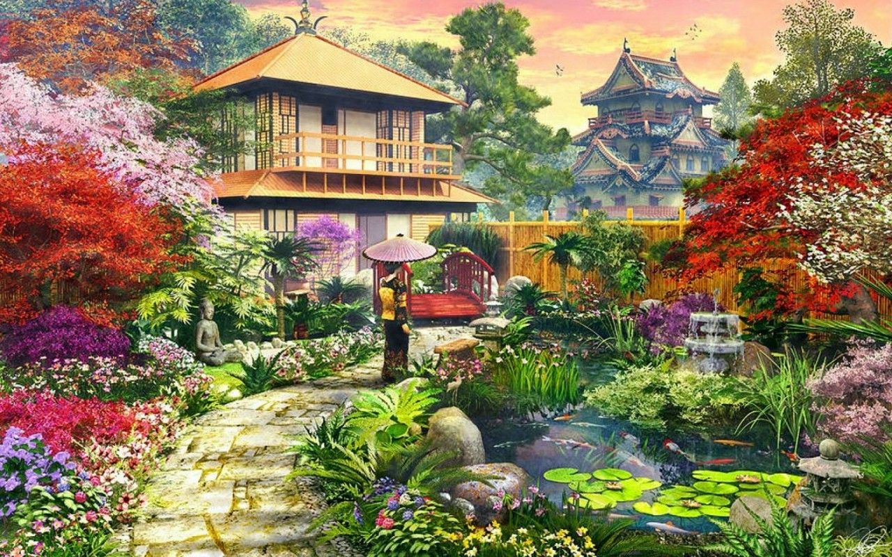 Anime Garden Wallpapers