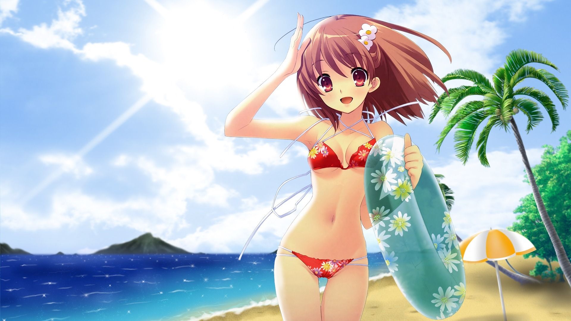 Anime Girl Beach Wallpapers