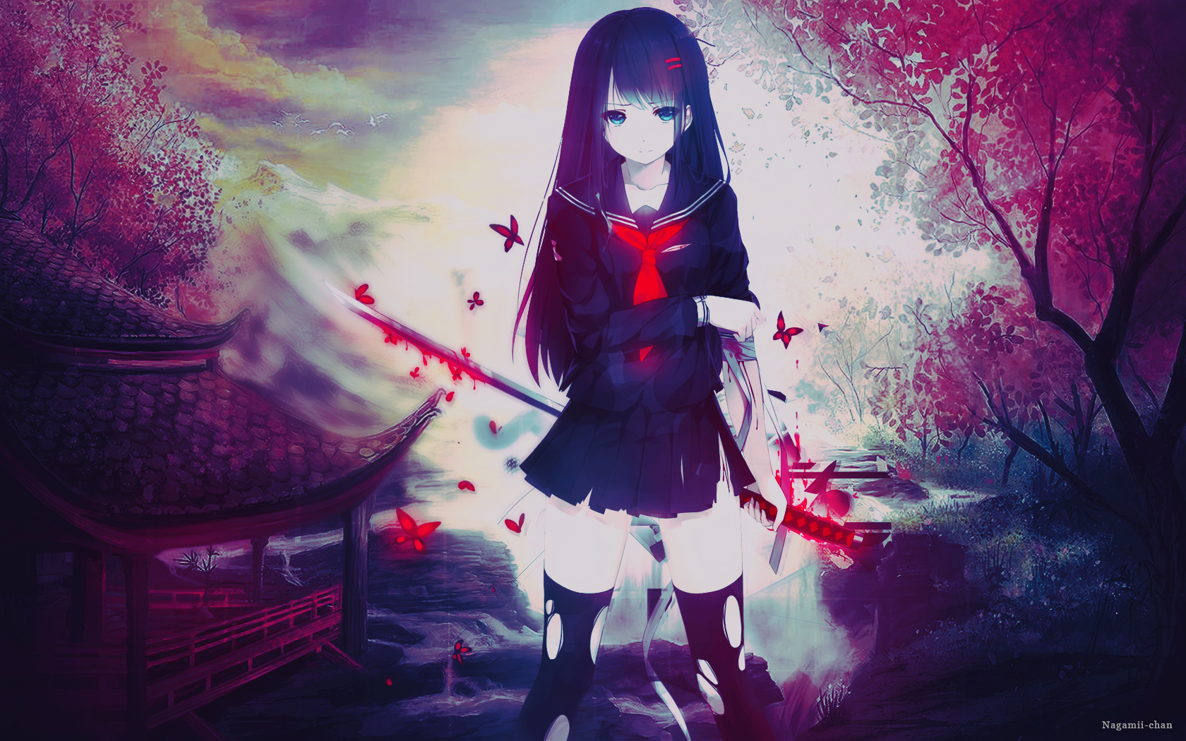 Anime Girl Bleeding Wallpapers