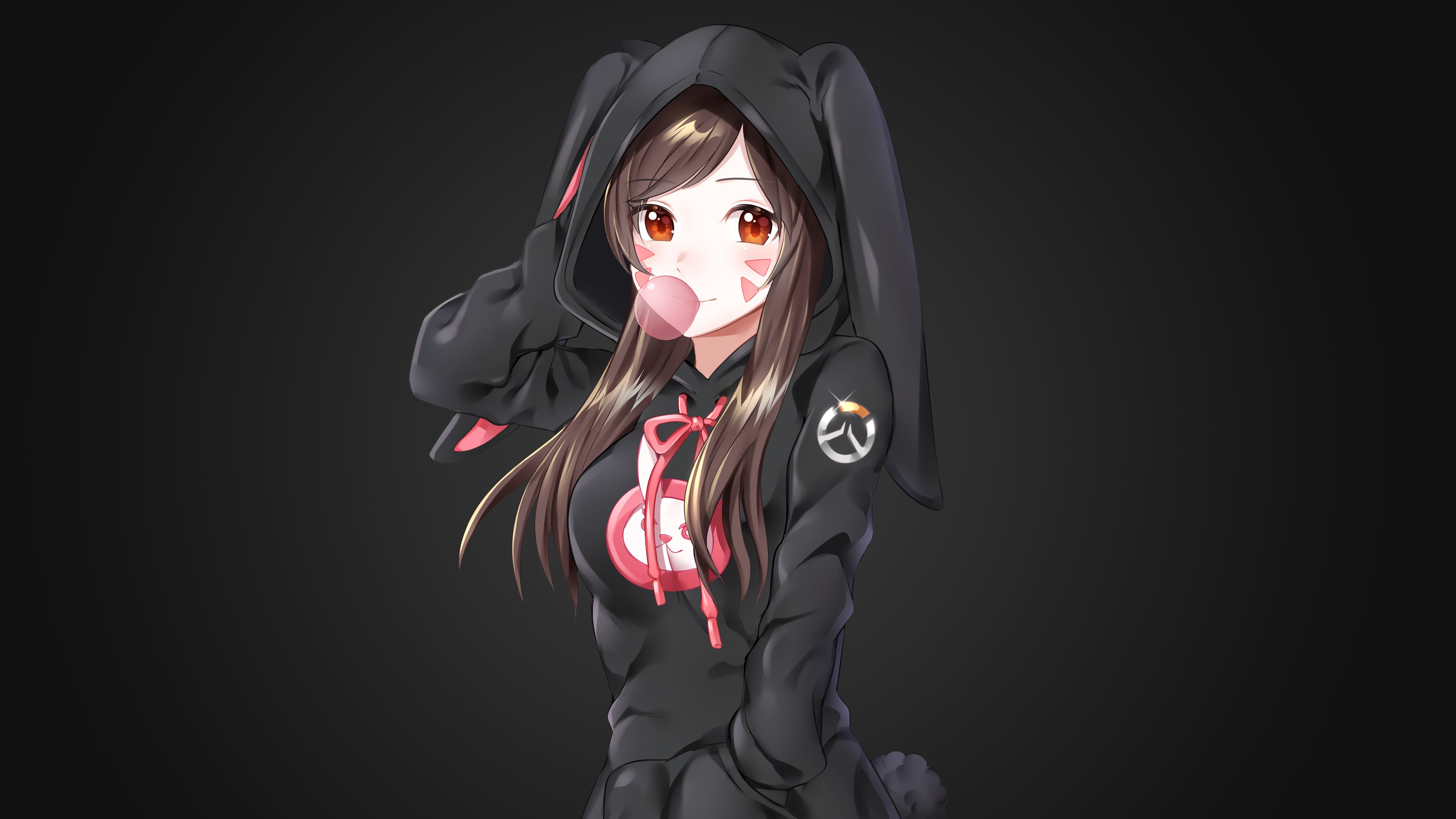 Anime Girl Cat Hoodie Wallpapers