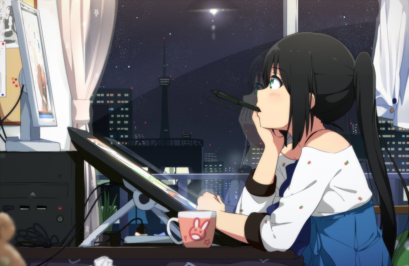 Anime Girl Coffee Wallpapers