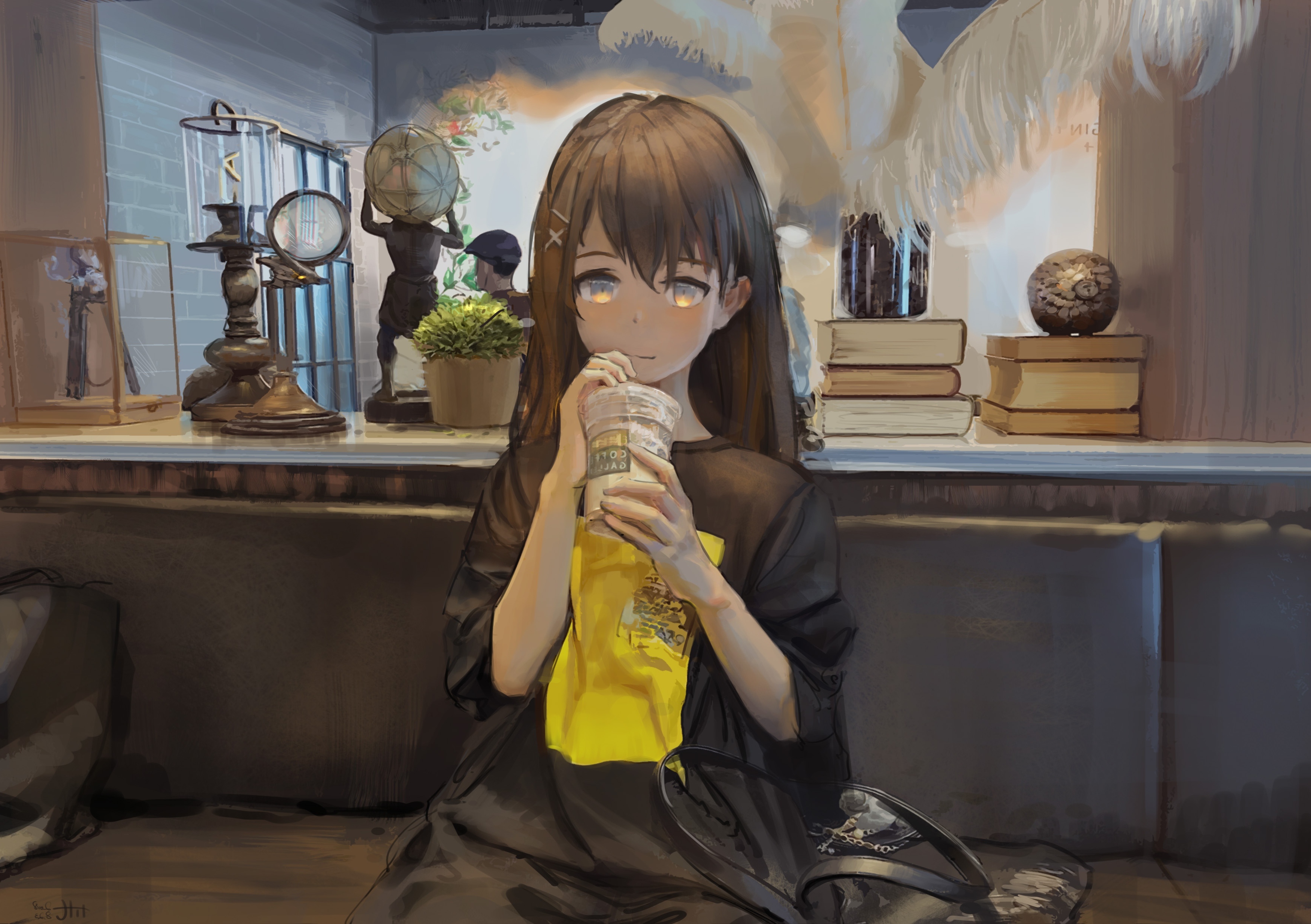 Anime Girl Coffee Wallpapers