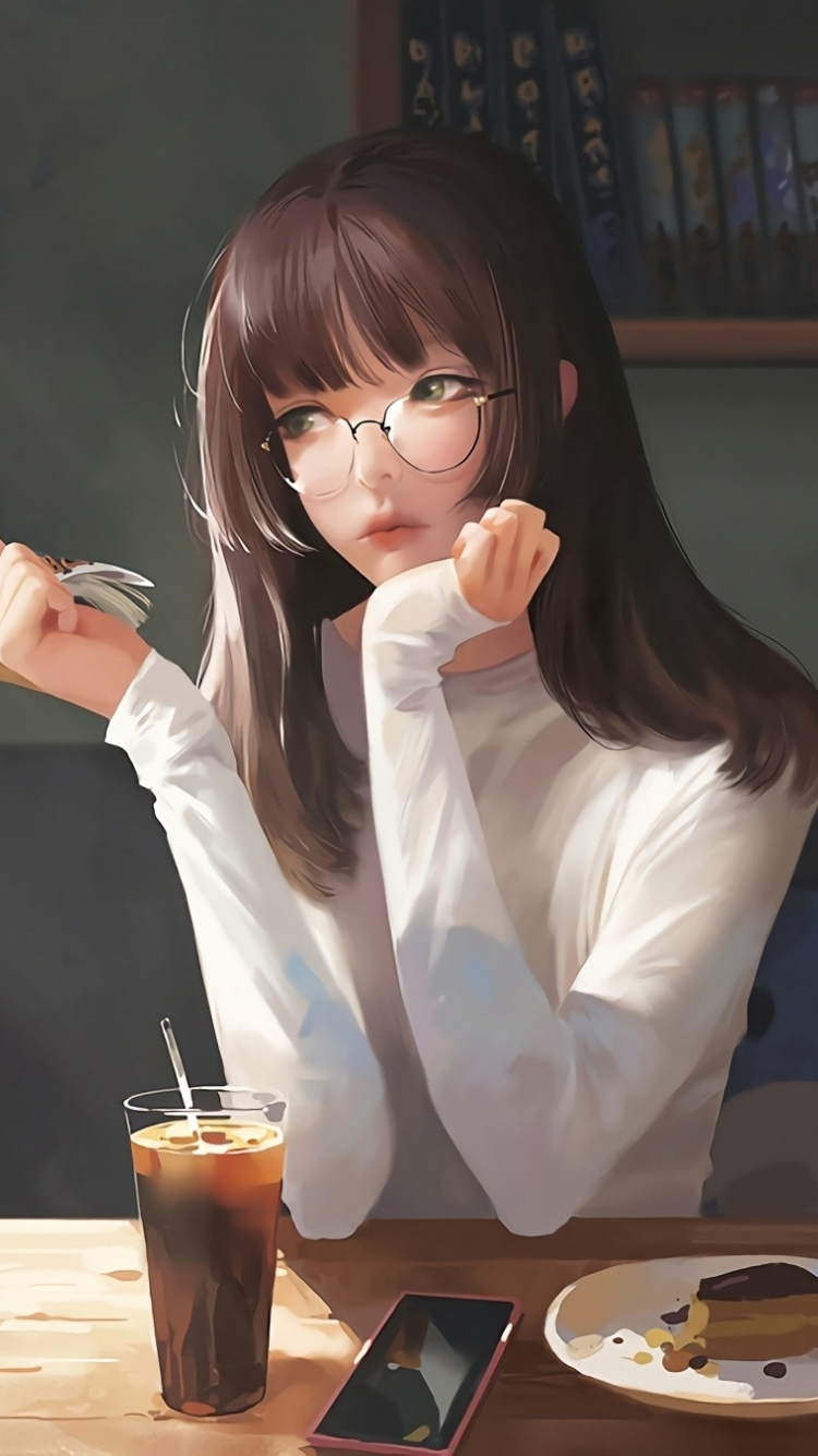 Anime Girl Coffee Wallpapers