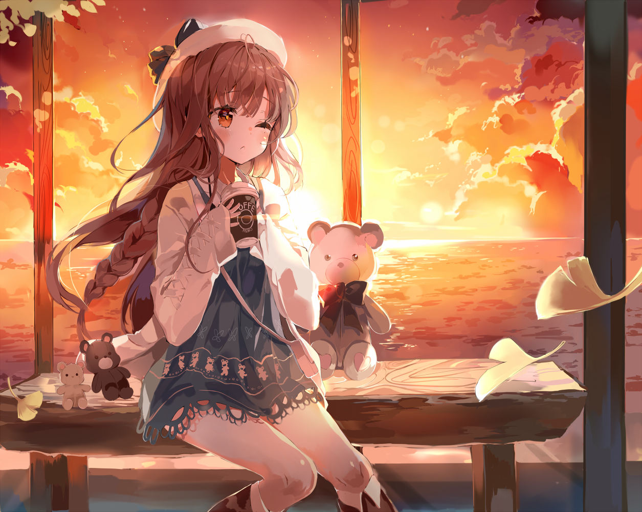 Anime Girl Coffee Wallpapers