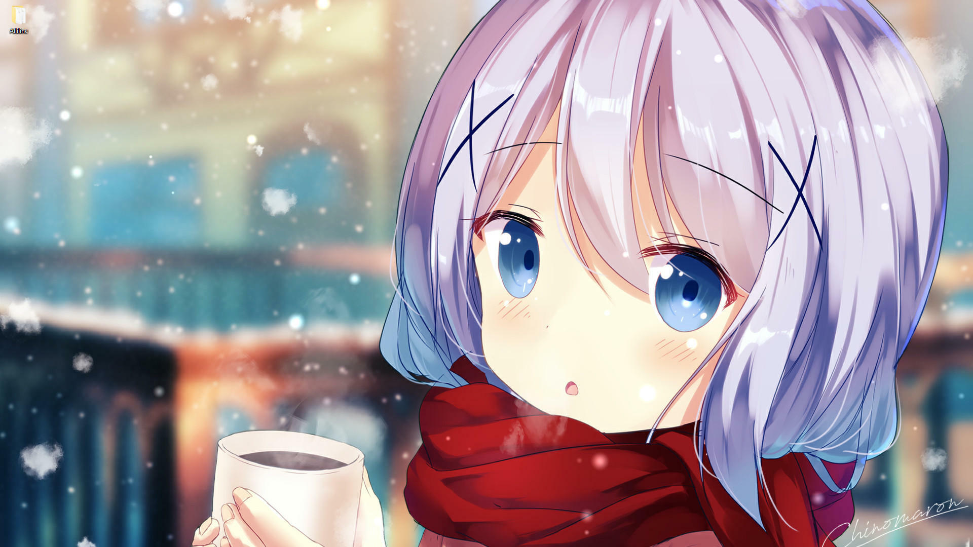 Anime Girl Coffee Wallpapers