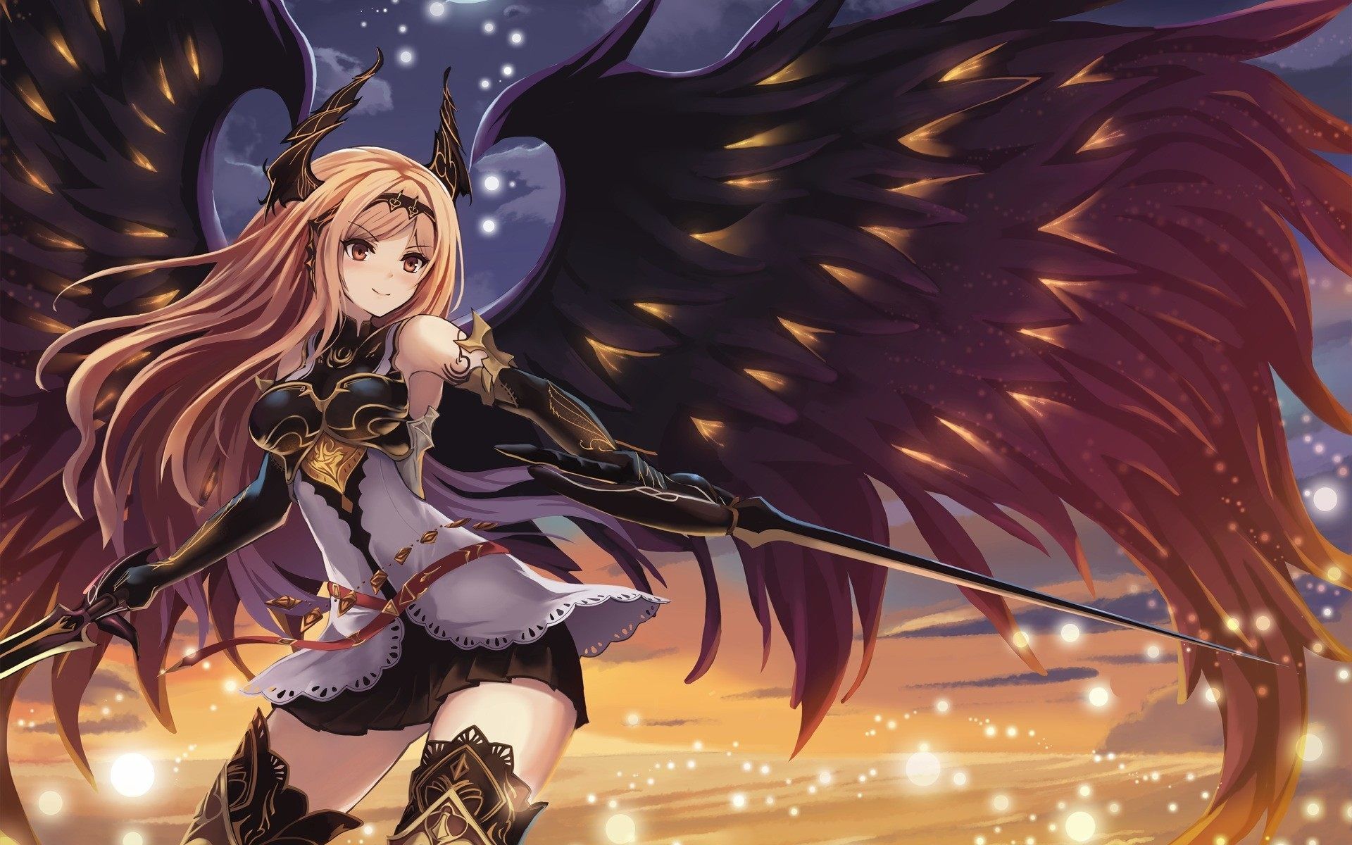 Anime Girl Dark Angel Wallpapers