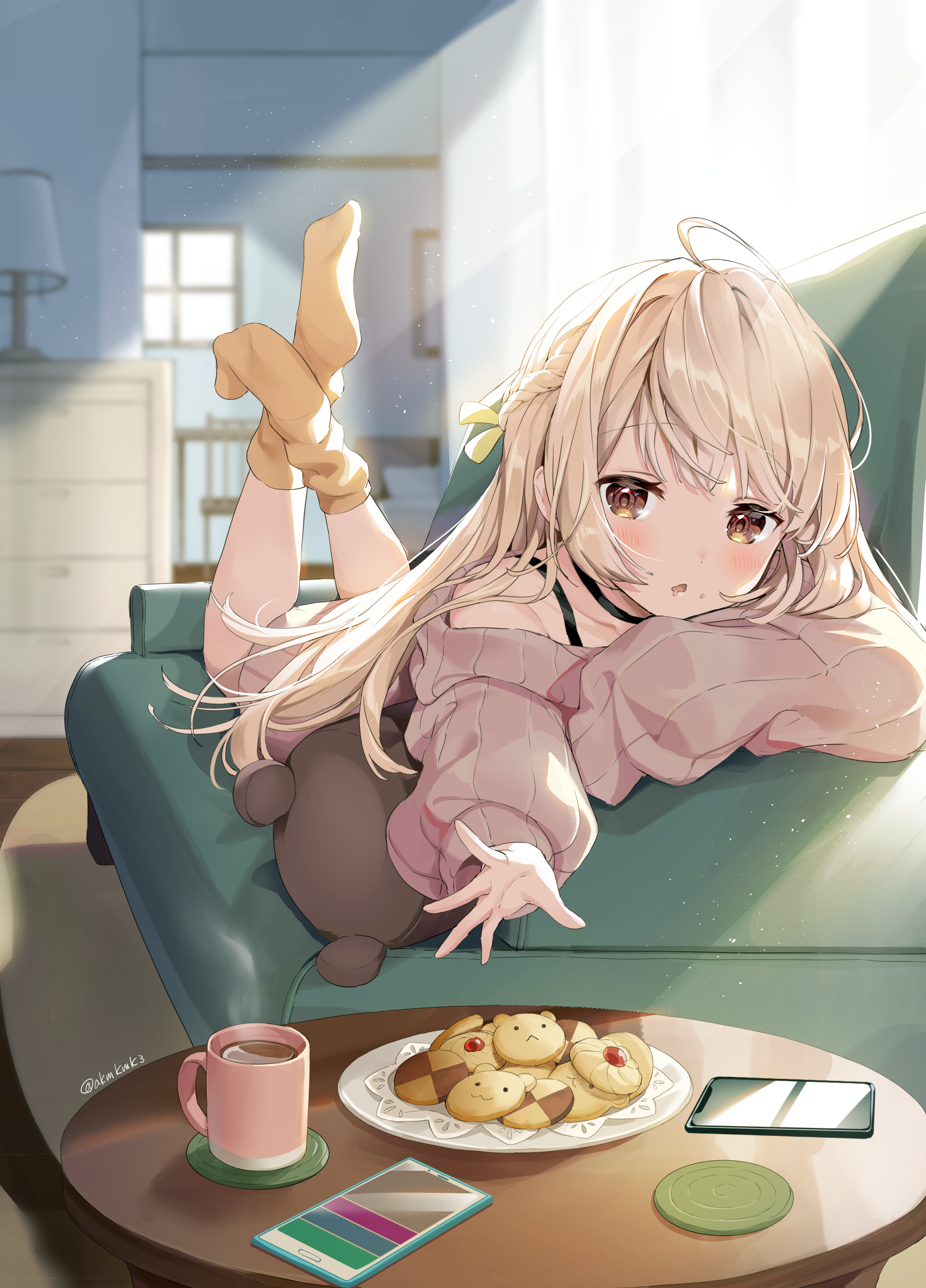 Anime Girl Eating Cookie Wallpapers
