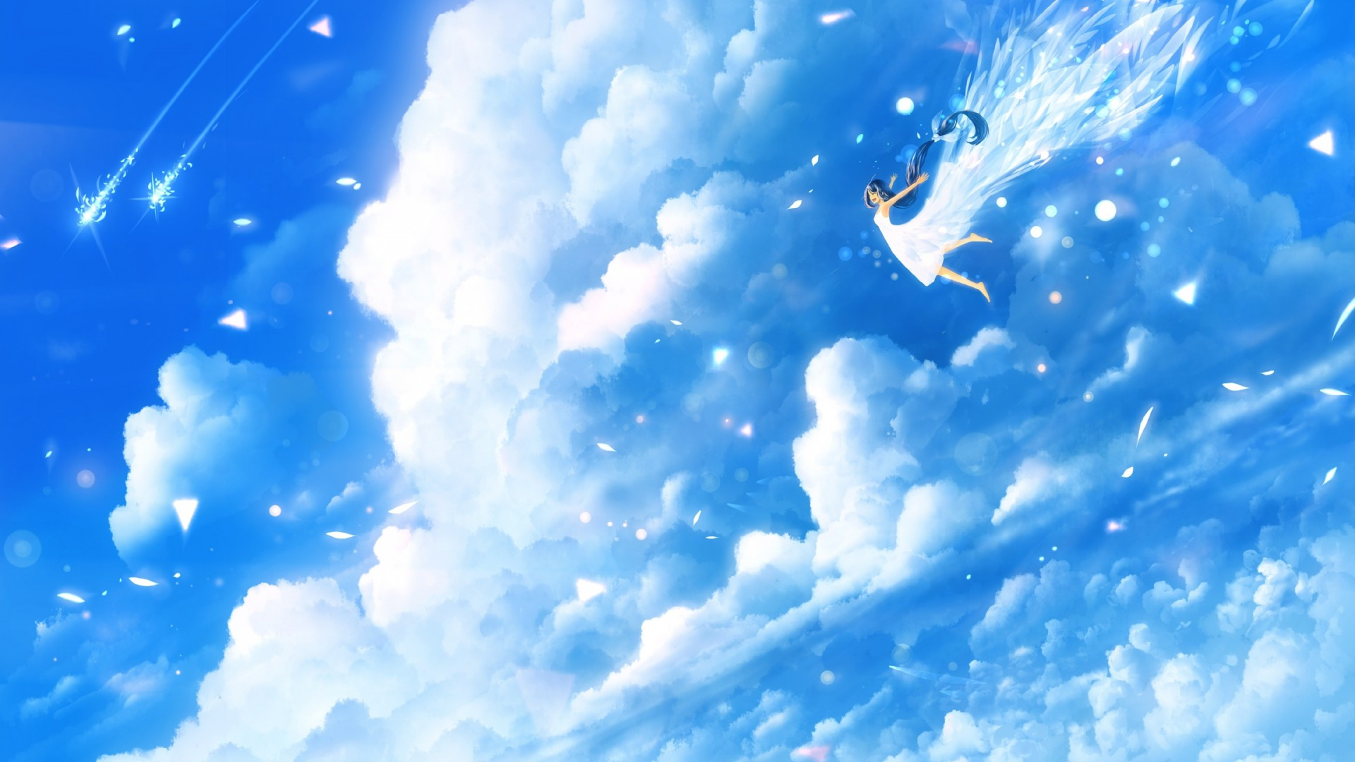 Anime Girl Flying Wallpapers