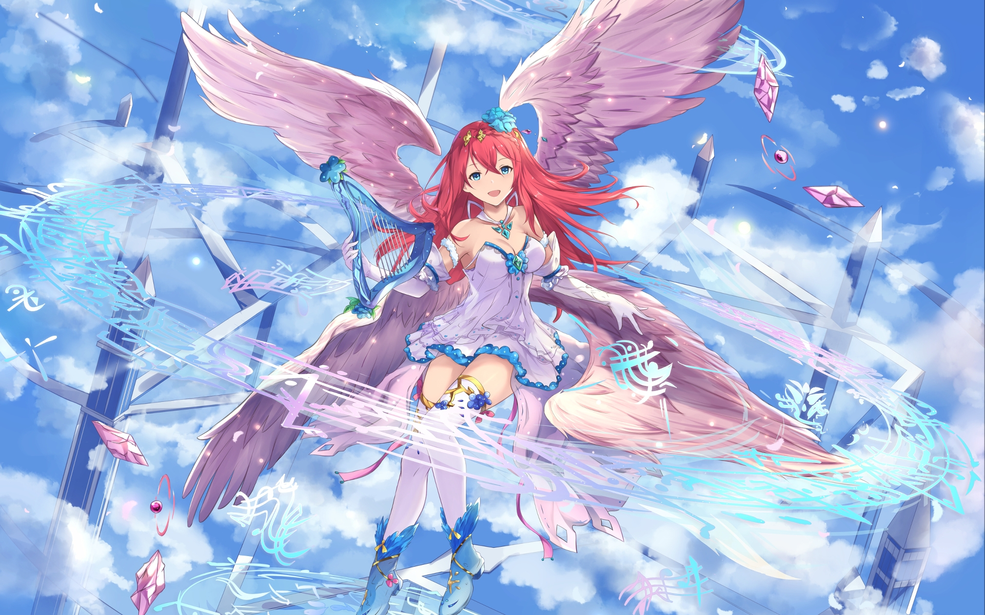 Anime Girl Flying Wallpapers