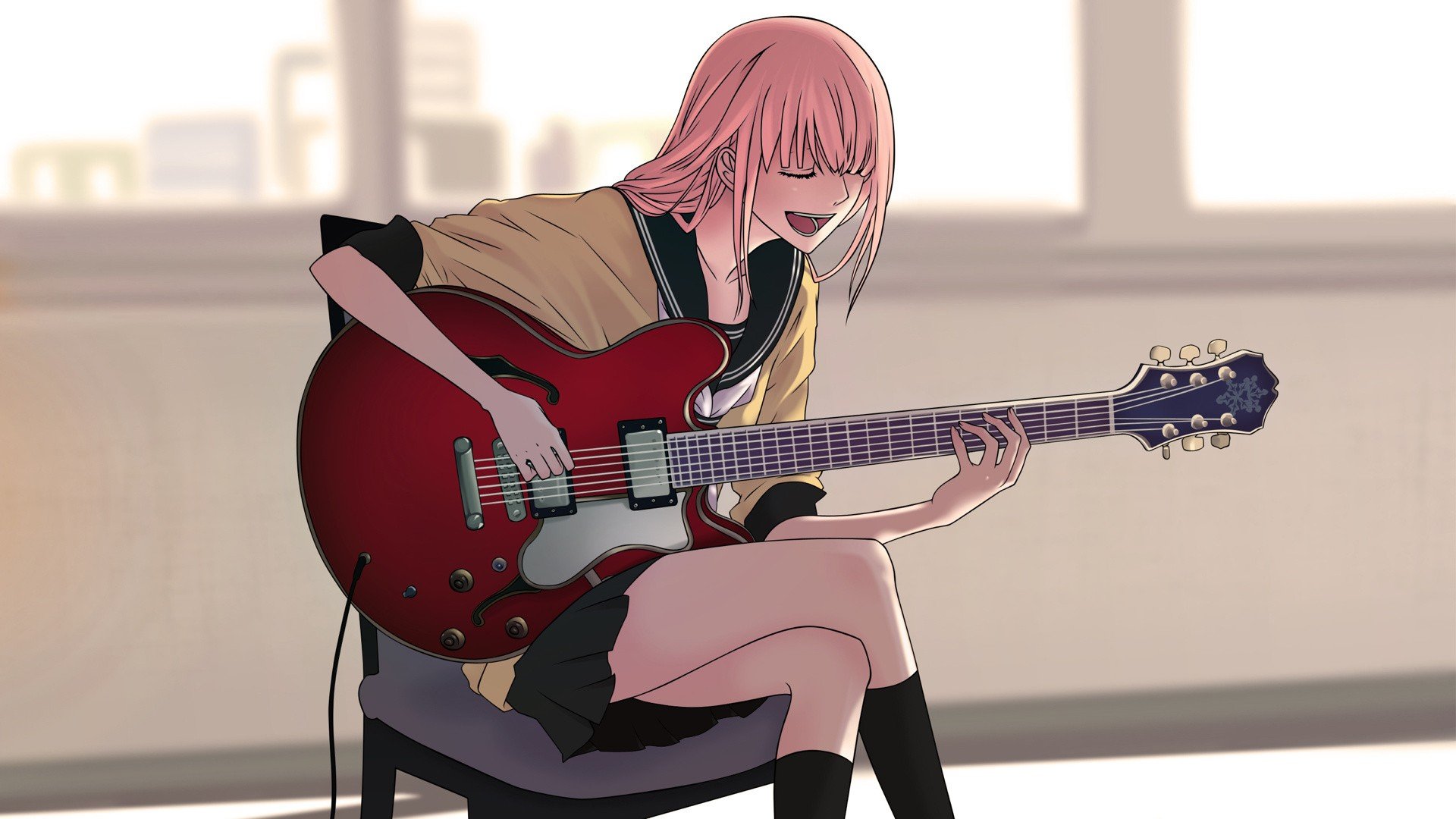 Anime Girl Guitar Wallpapers