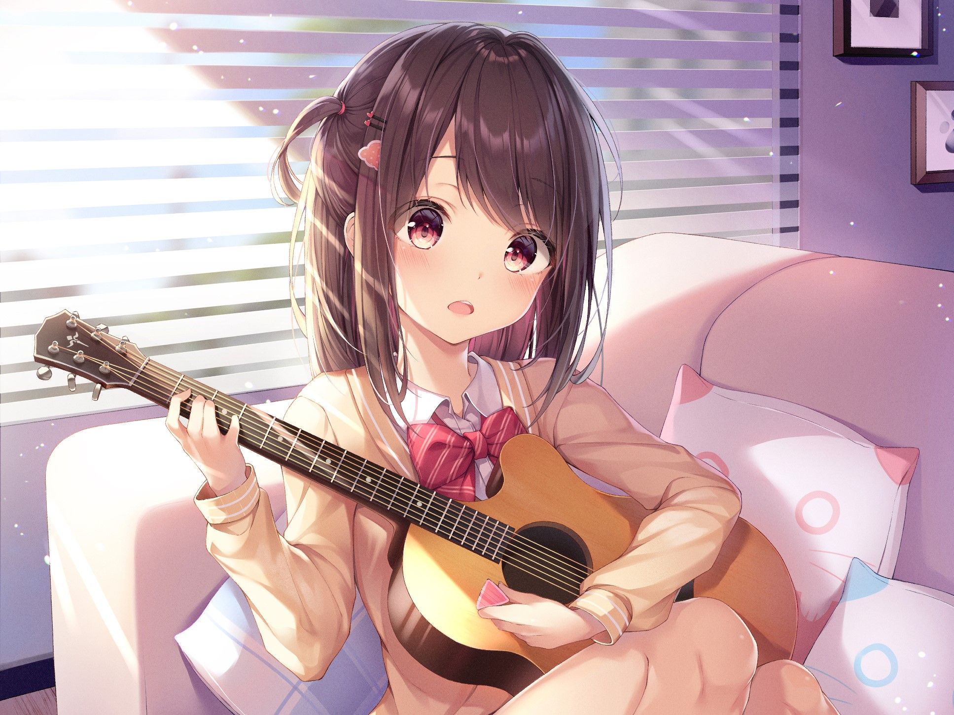 Anime Girl Guitar Wallpapers