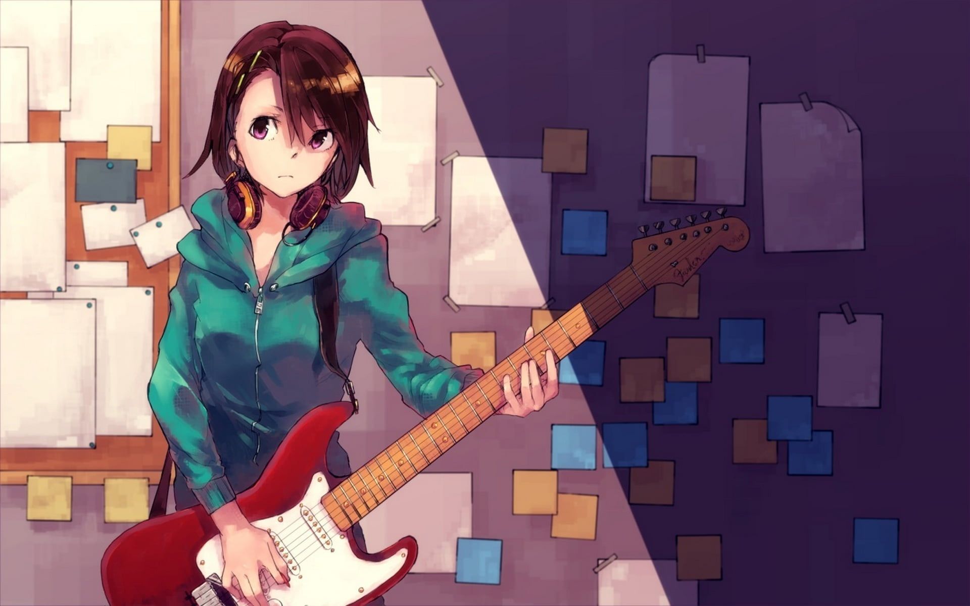 Anime Girl Guitar Wallpapers