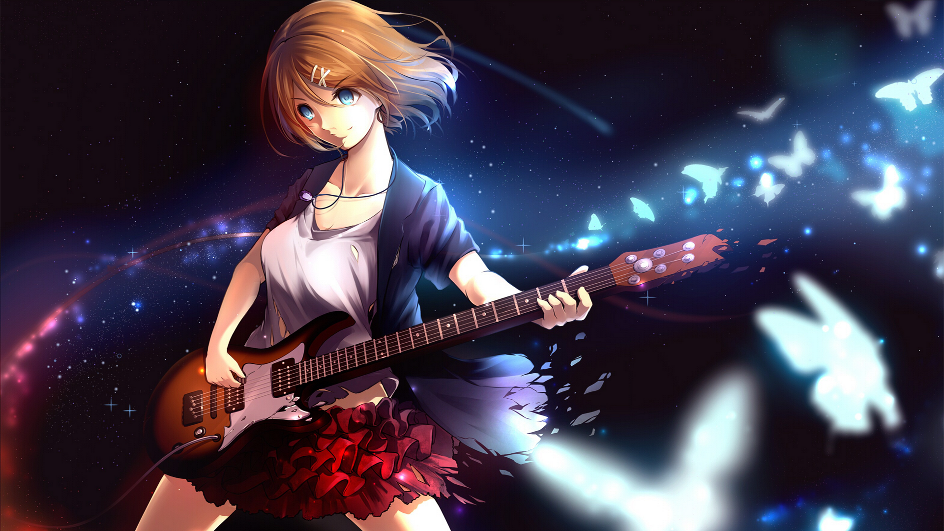 Anime Girl Guitar Wallpapers