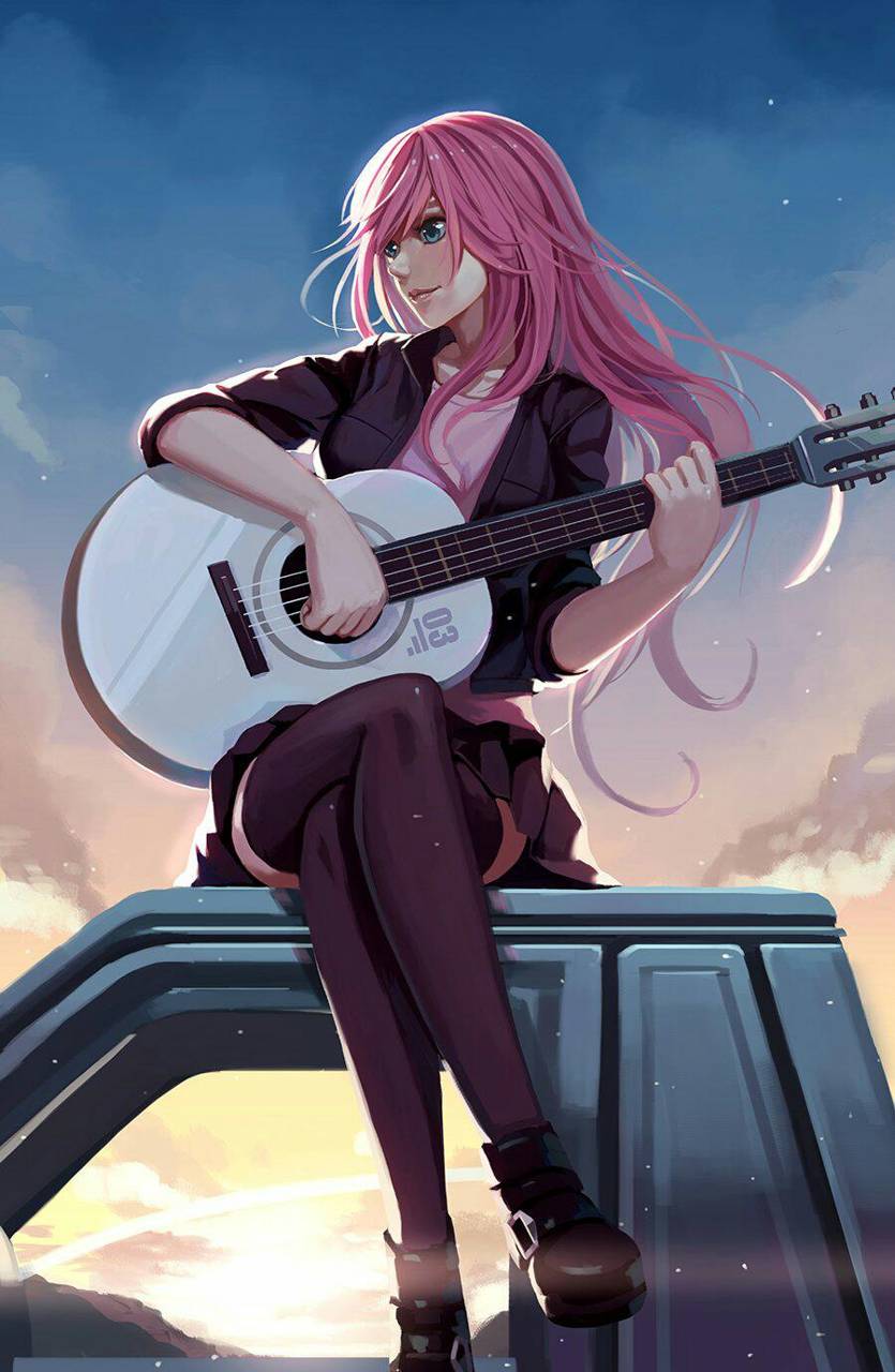 Anime Girl Guitar Wallpapers