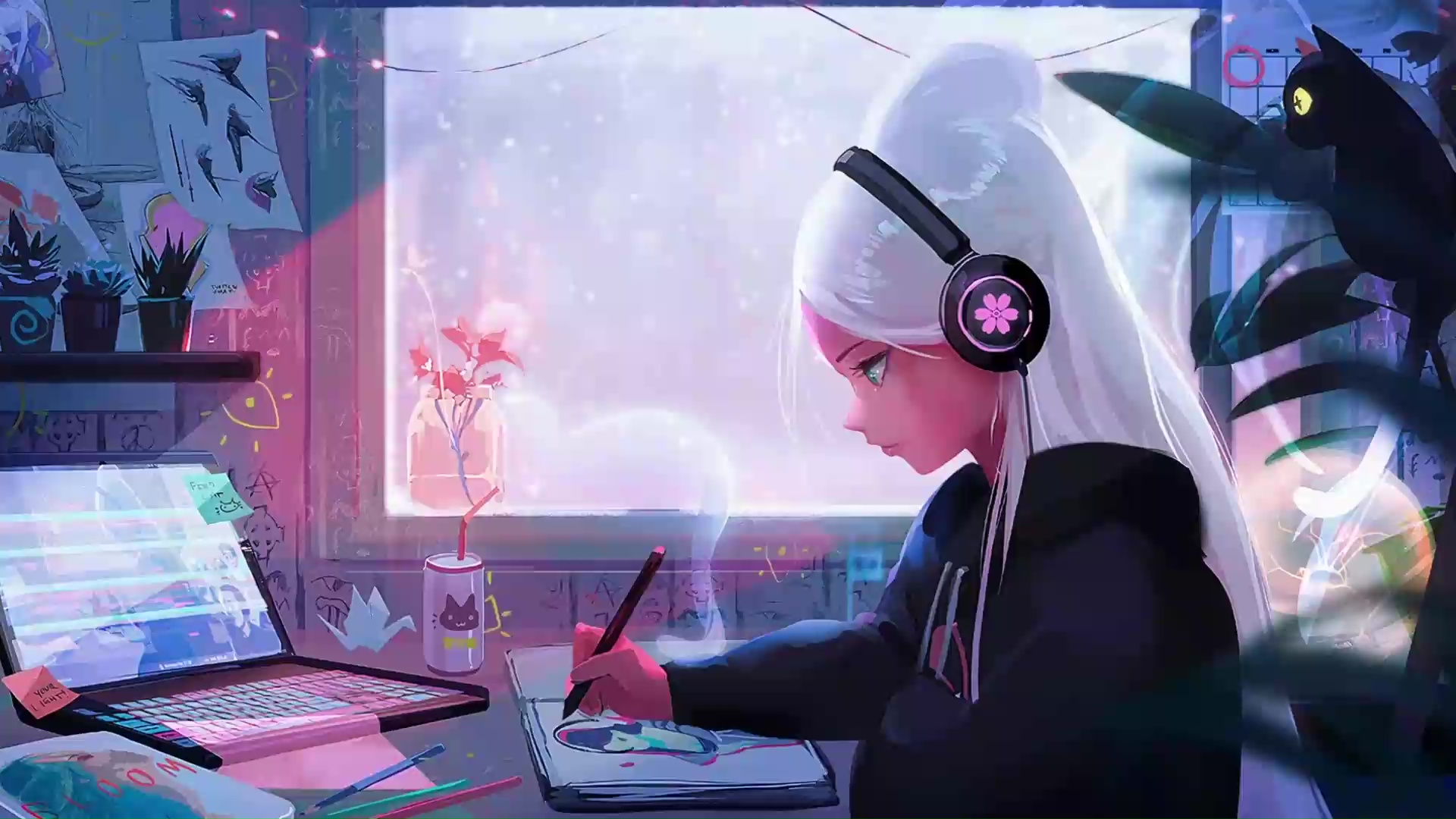 Anime Girl Headphone Wallpapers