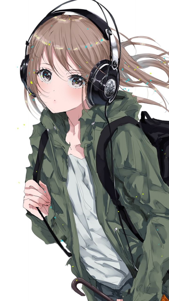 Anime Girl Headphones Wallpapers