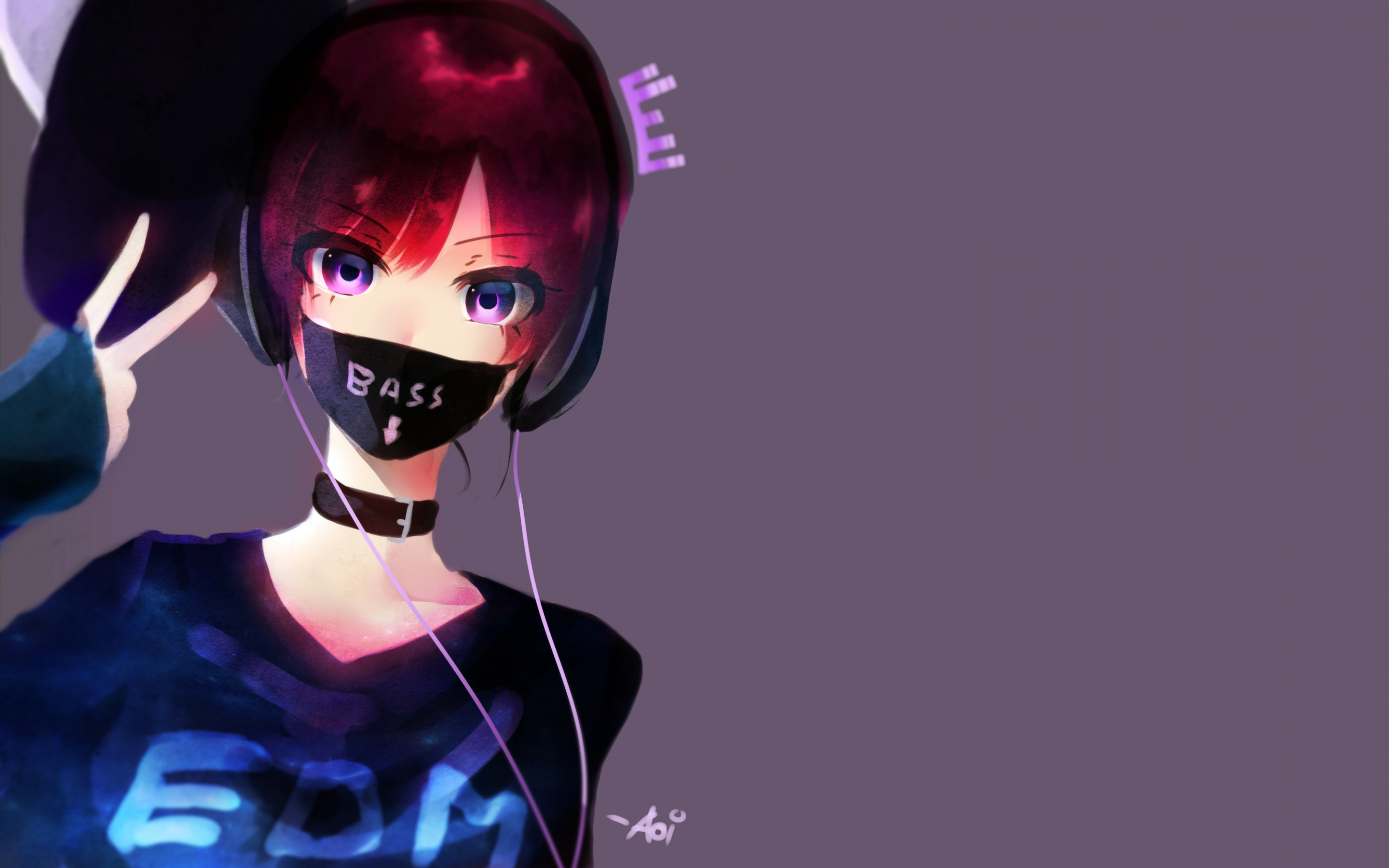 Anime Girl Headphones Wallpapers