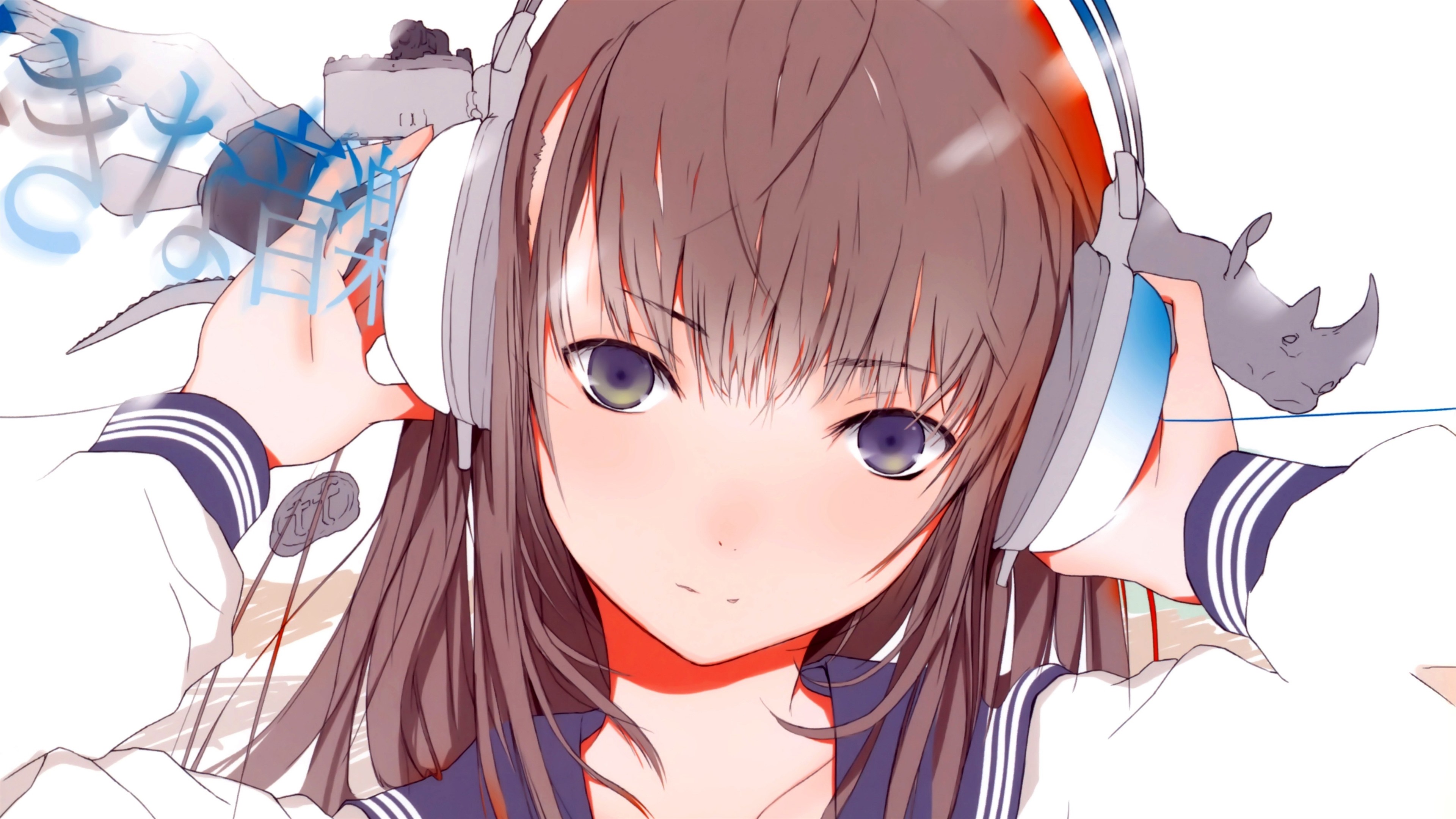 Anime Girl Headphones Wallpapers