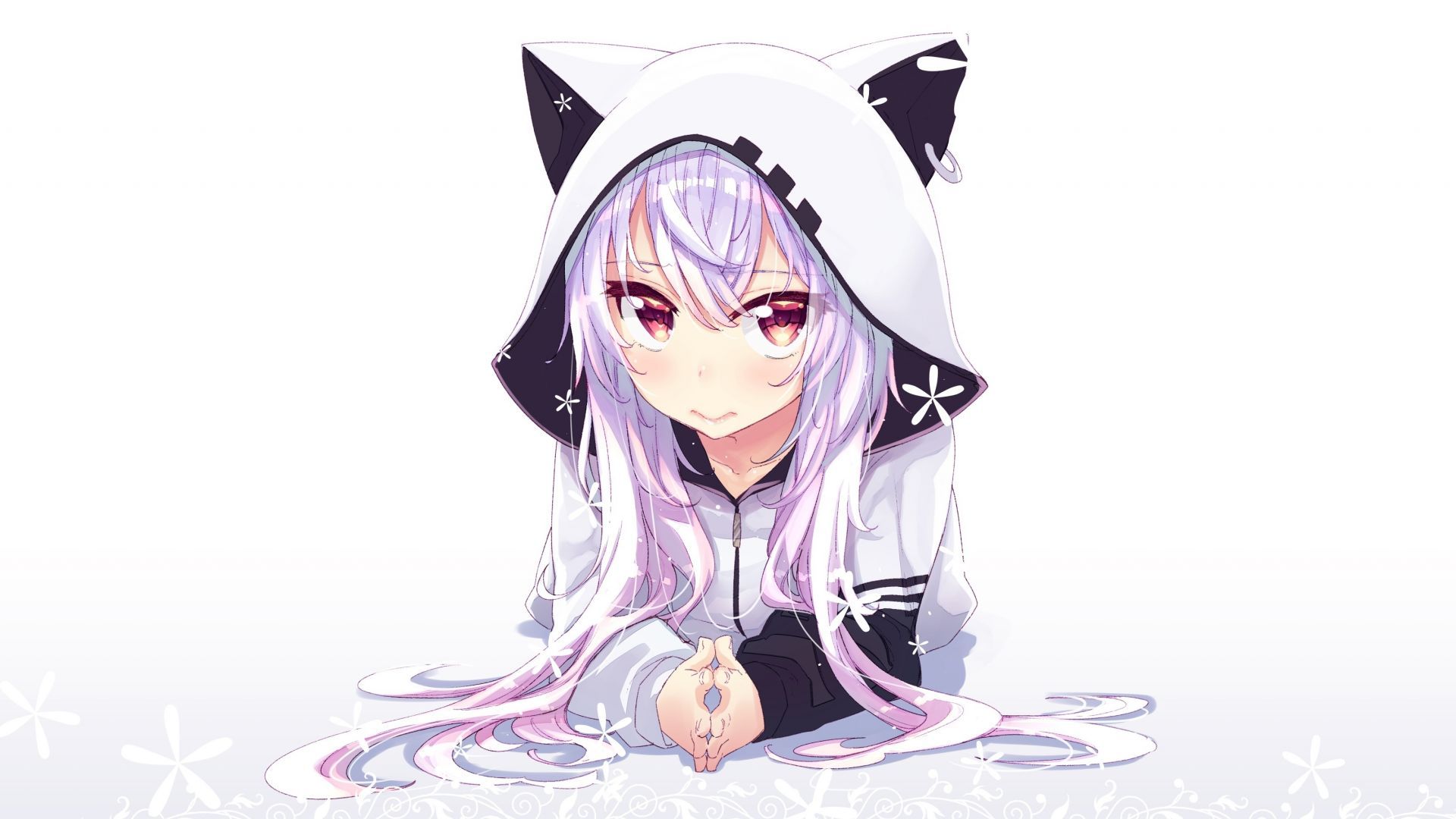 Anime Girl Hoodie Wallpapers