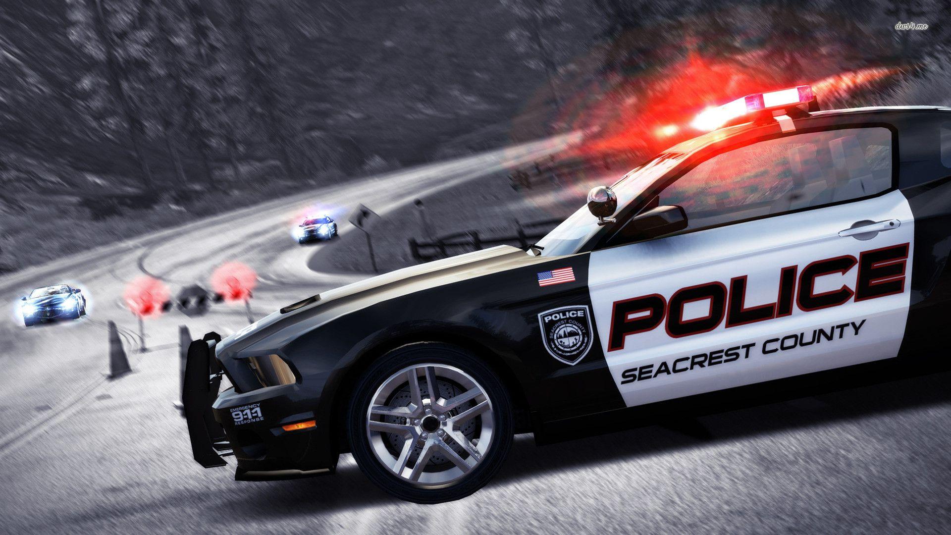 Anime Girl In Police Car Wallpapers