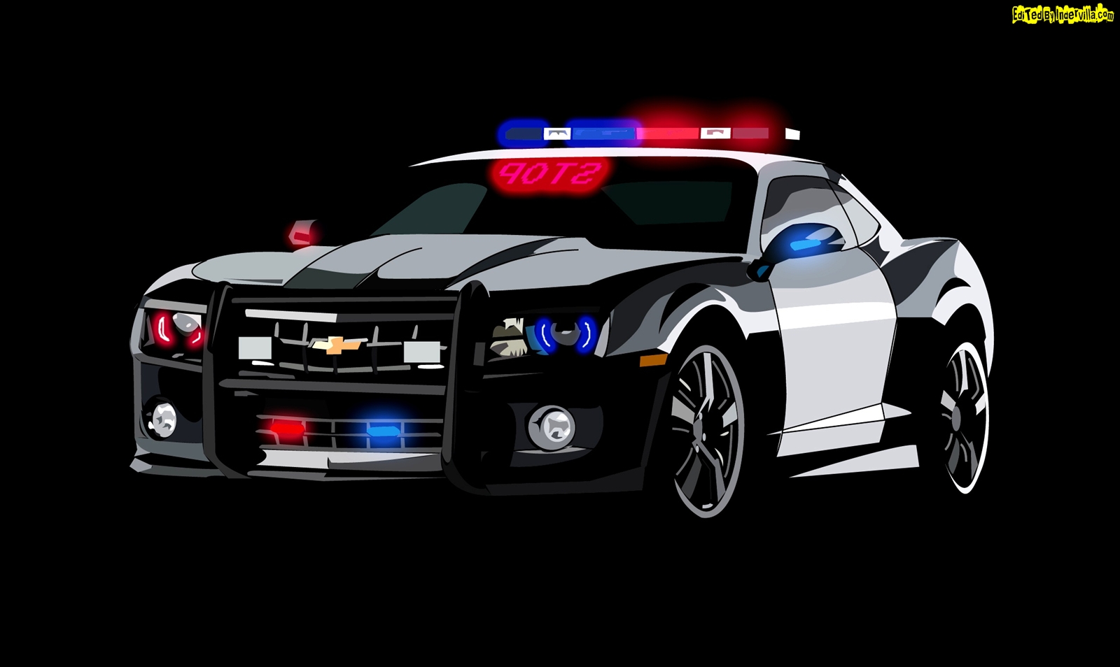 Anime Girl In Police Car Wallpapers