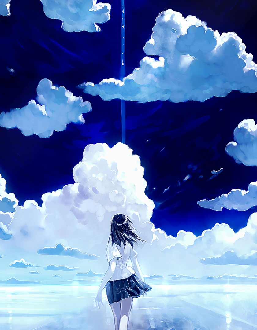 Anime Girl In Sunny Weather Wallpapers