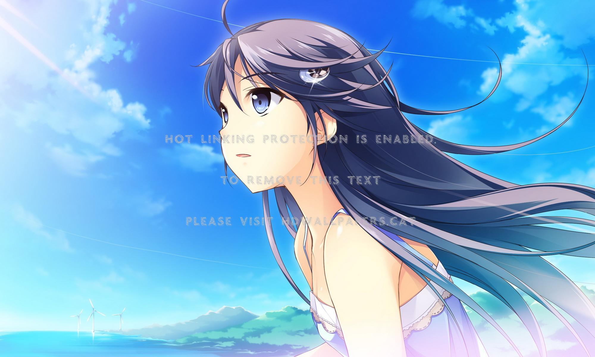 Anime Girl In Sunny Weather Wallpapers