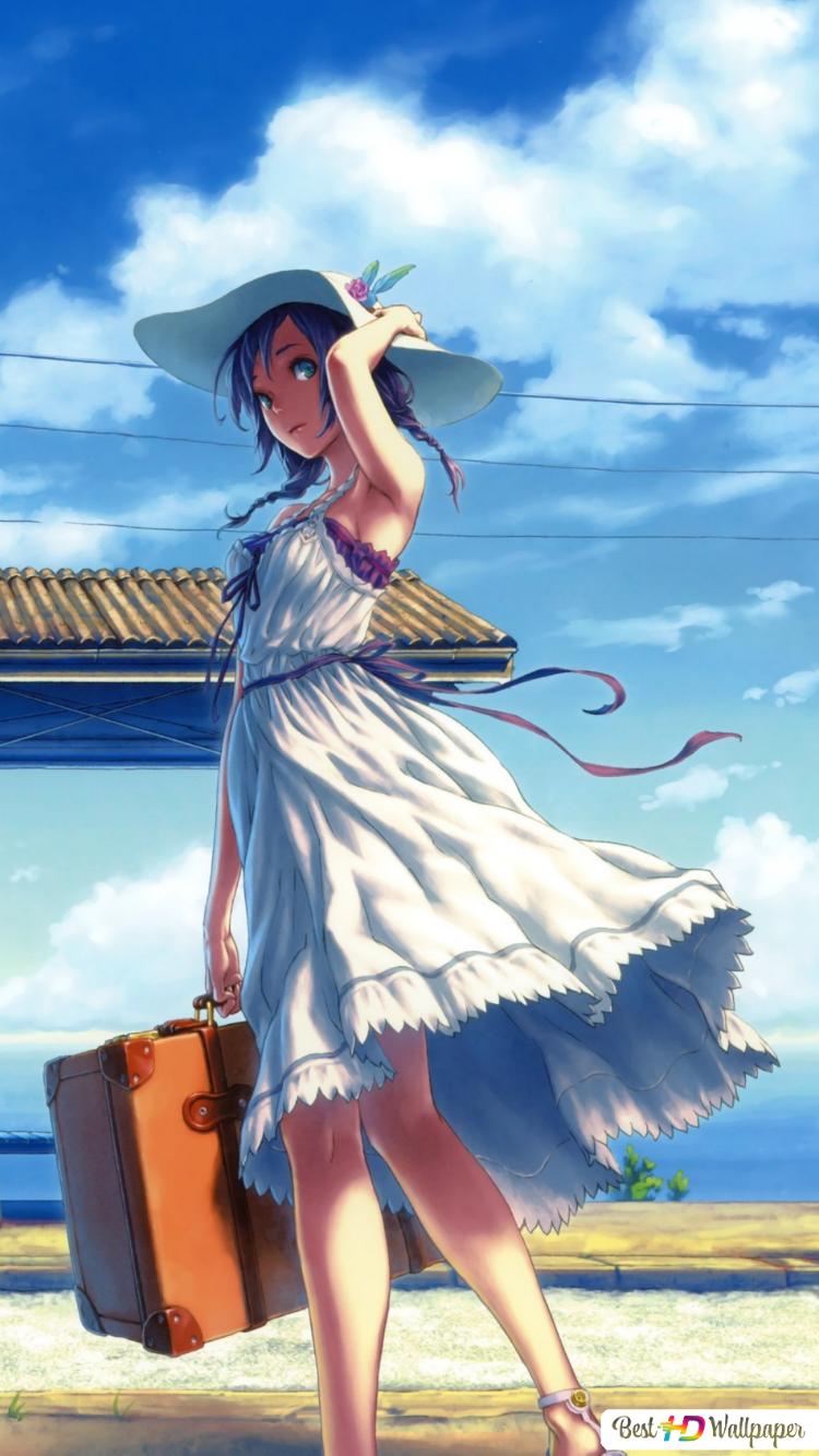 Anime Girl In Sunny Weather Wallpapers