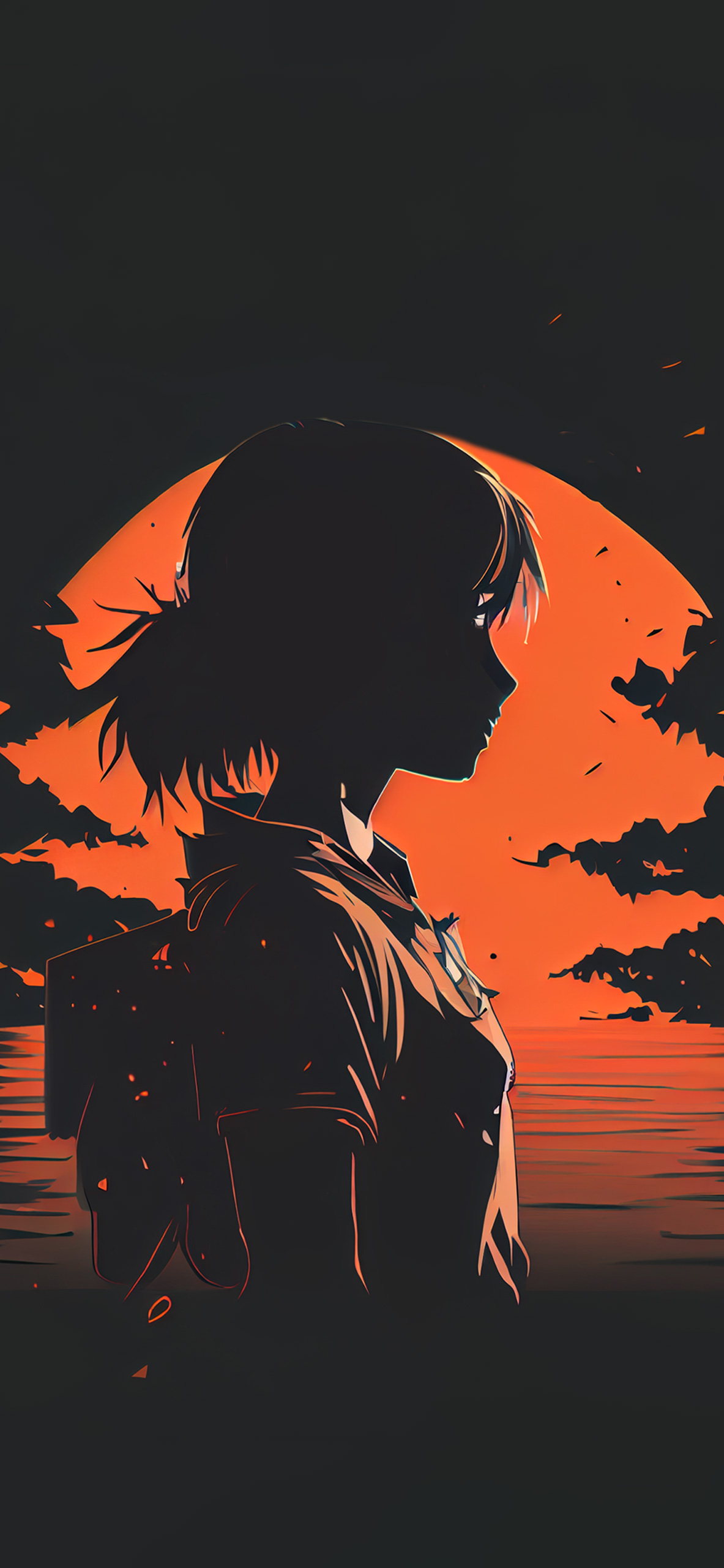 Anime Girl In Sunset Wallpapers