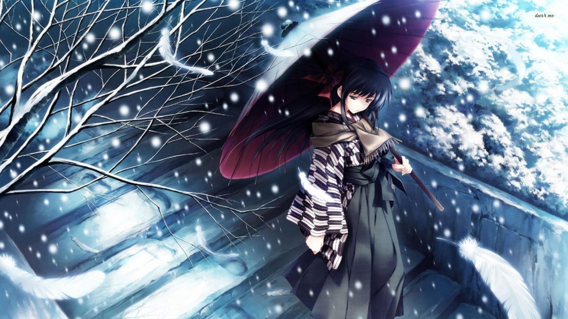 Anime Girl In Winter Wallpapers