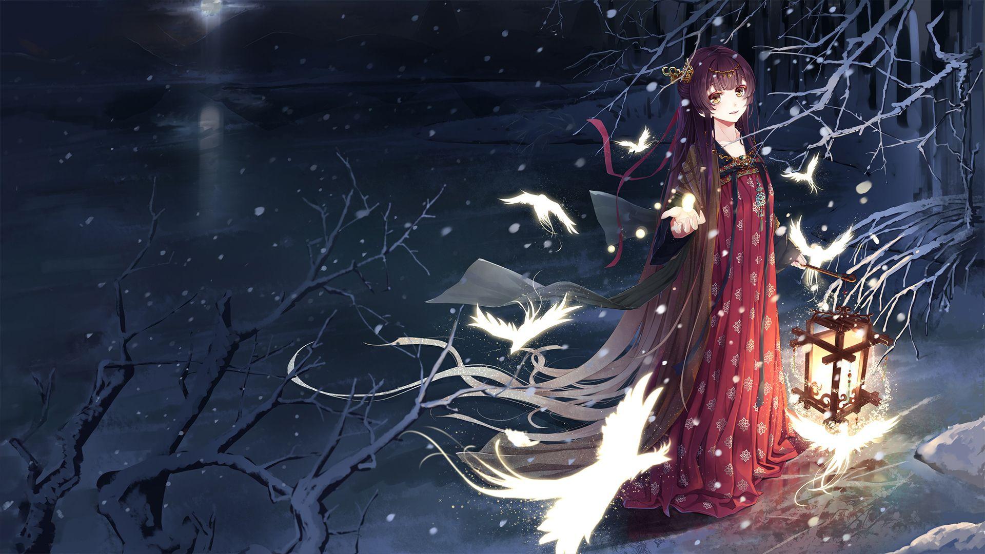 Anime Girl In Winter Wallpapers