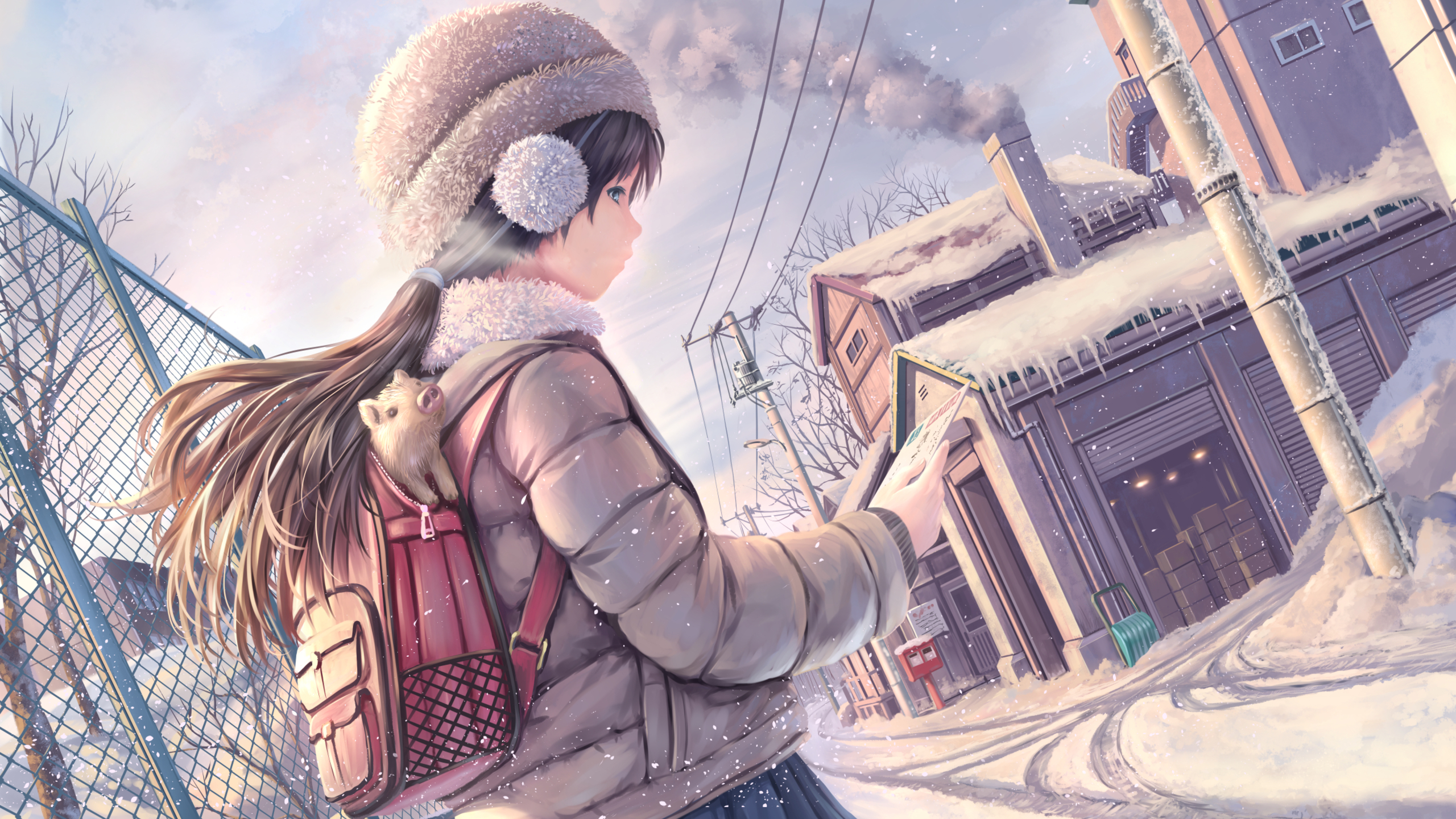 Anime Girl In Winter Wallpapers