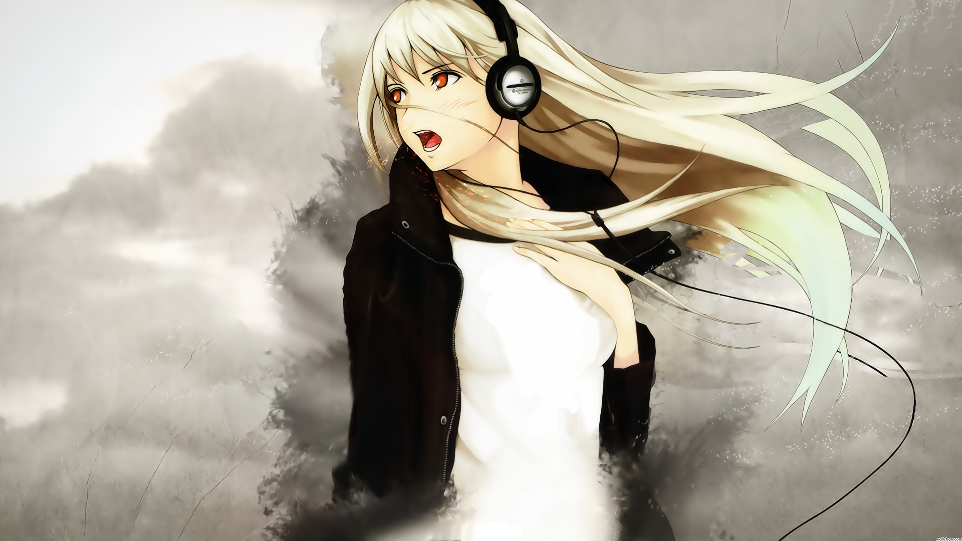 Anime Girl Listening Music Wallpapers