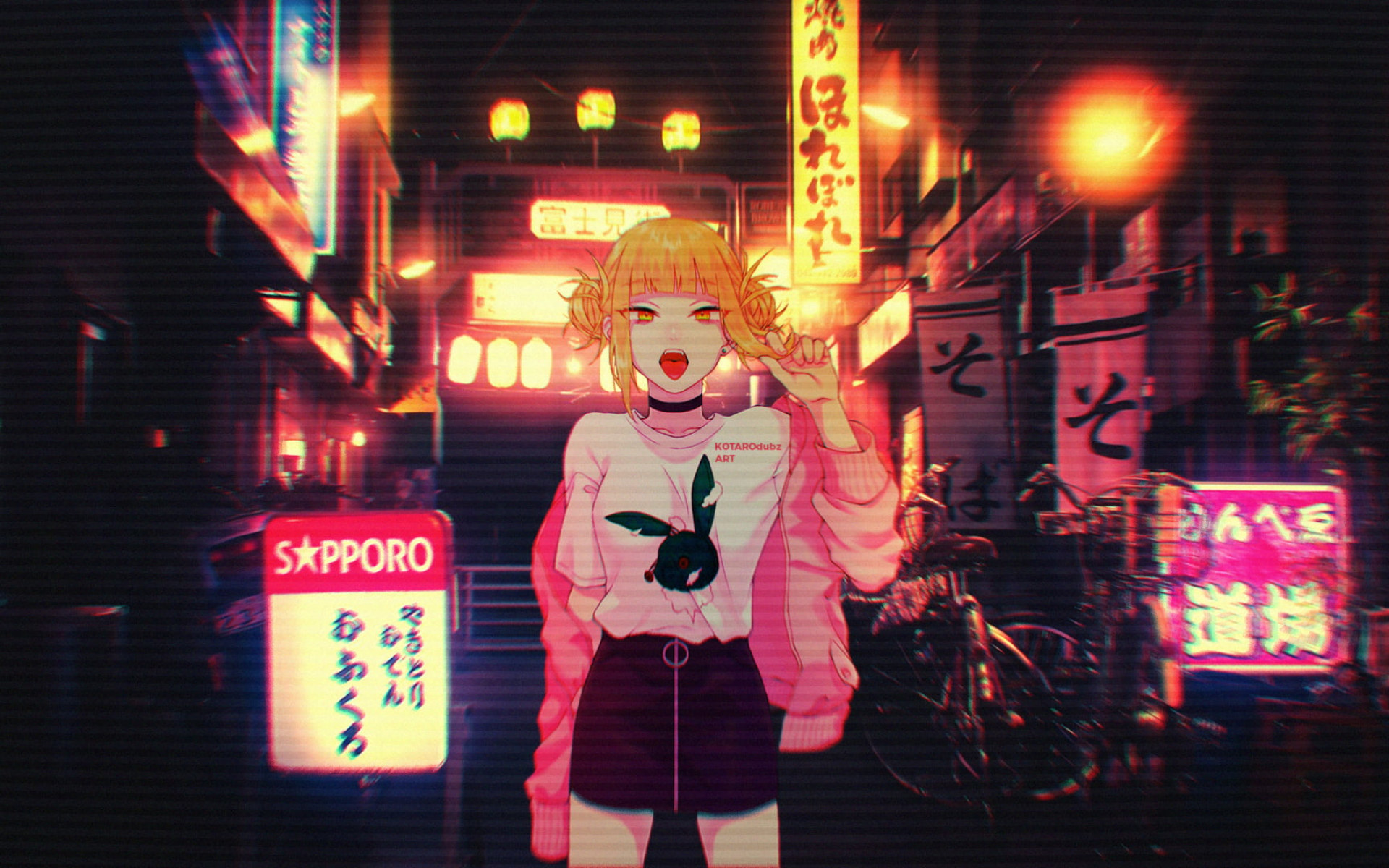 Anime Girl Neon Wallpapers